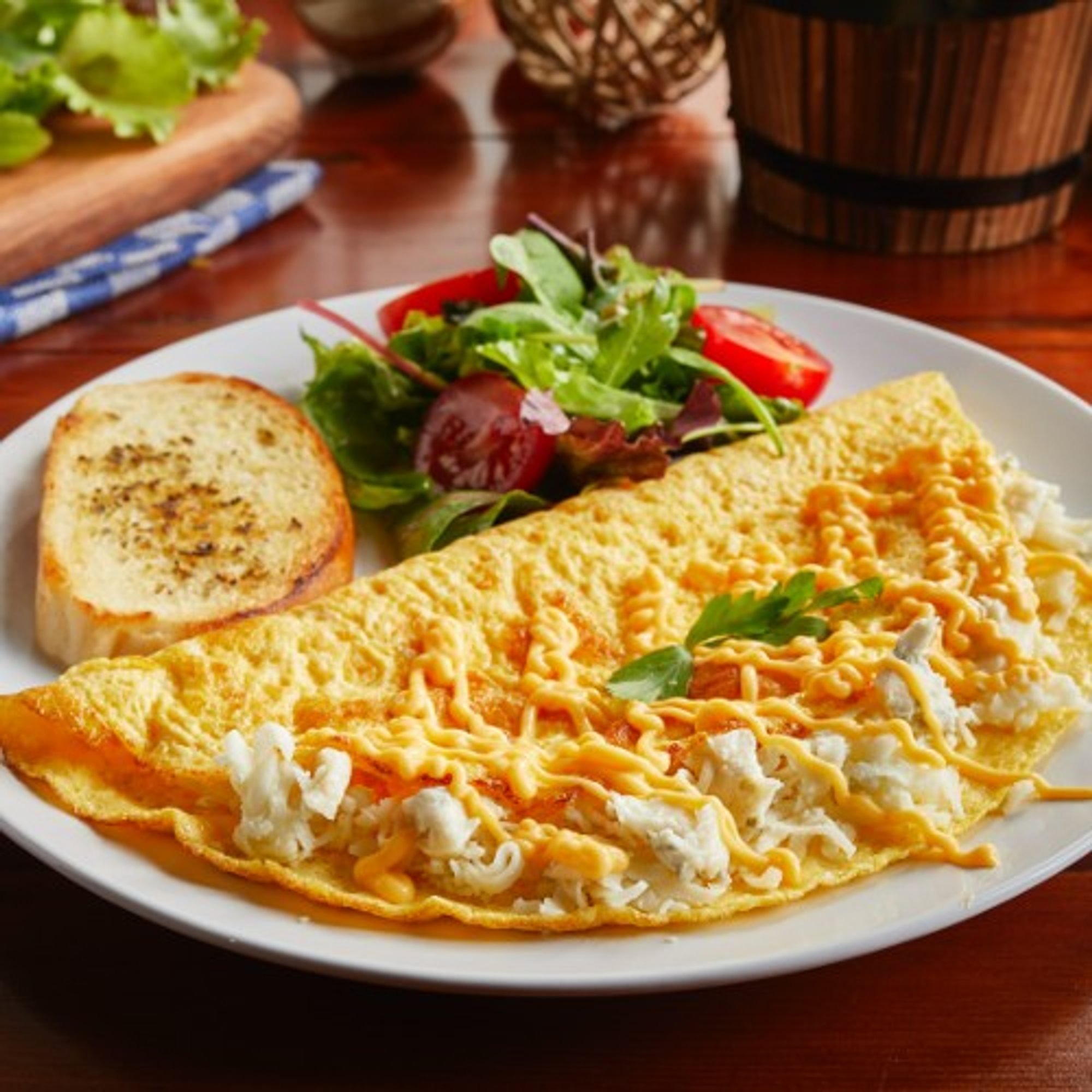 Cheese Omelette Platter
