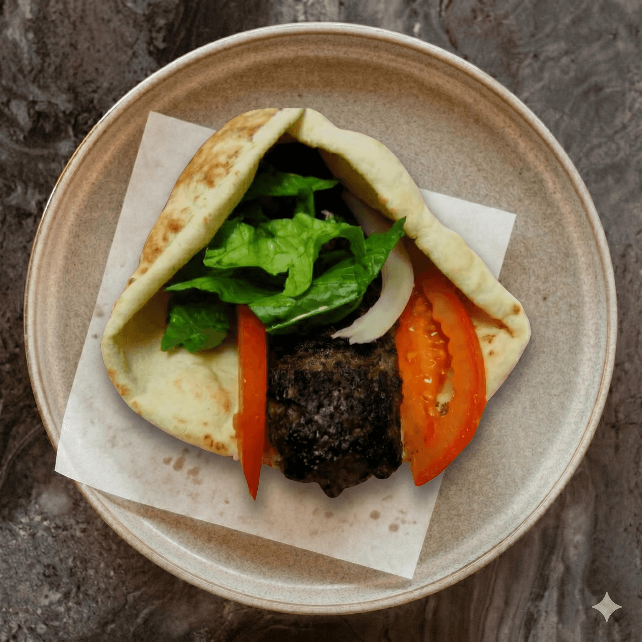 Meat Kifta Kabob Sandwich