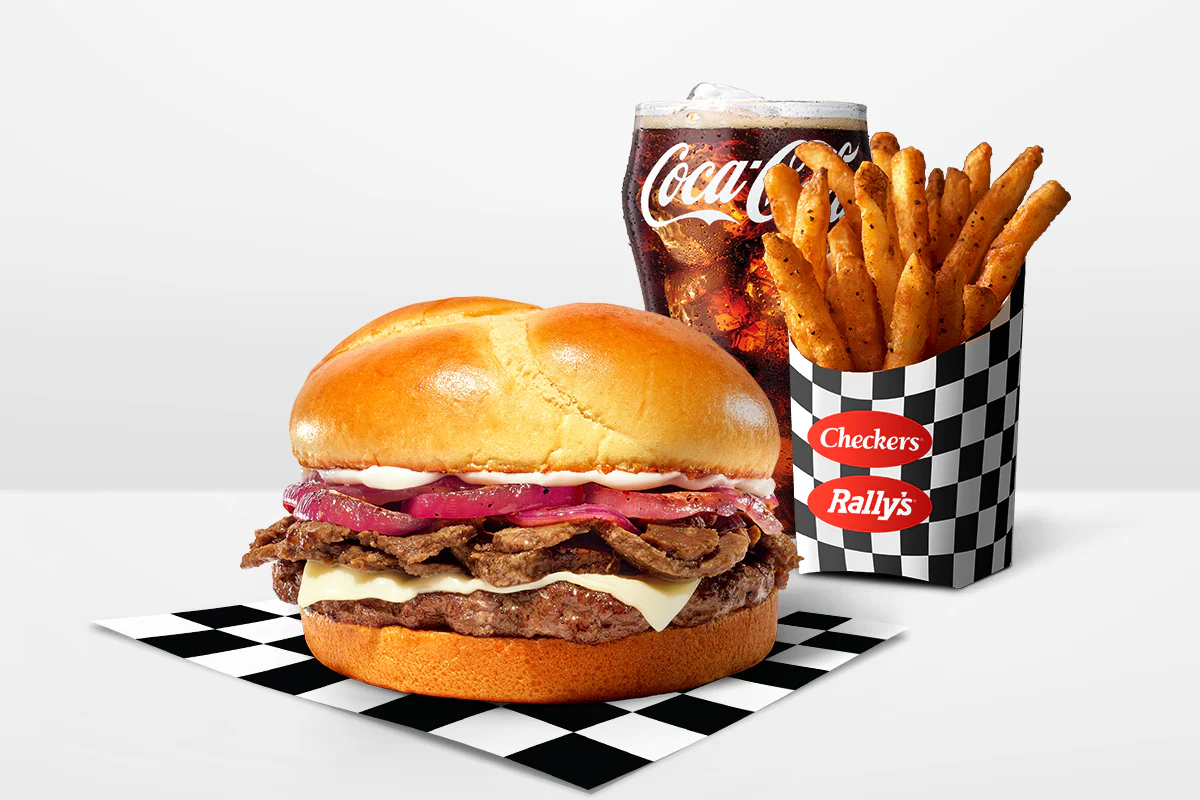 Philly Cheesesteak Burger Combo