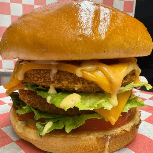 Double-Decker Chicken Burger