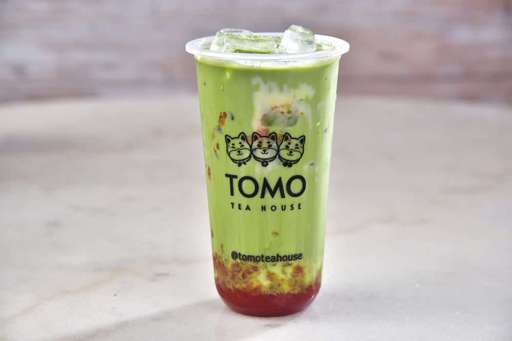 Strawberry Banana Matcha Bliss