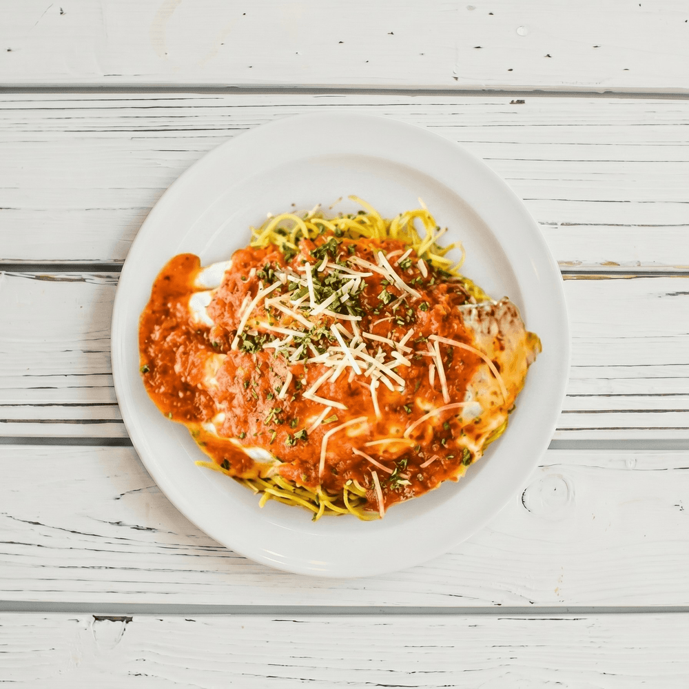 Chicken Parmesan & Garlic Noodle