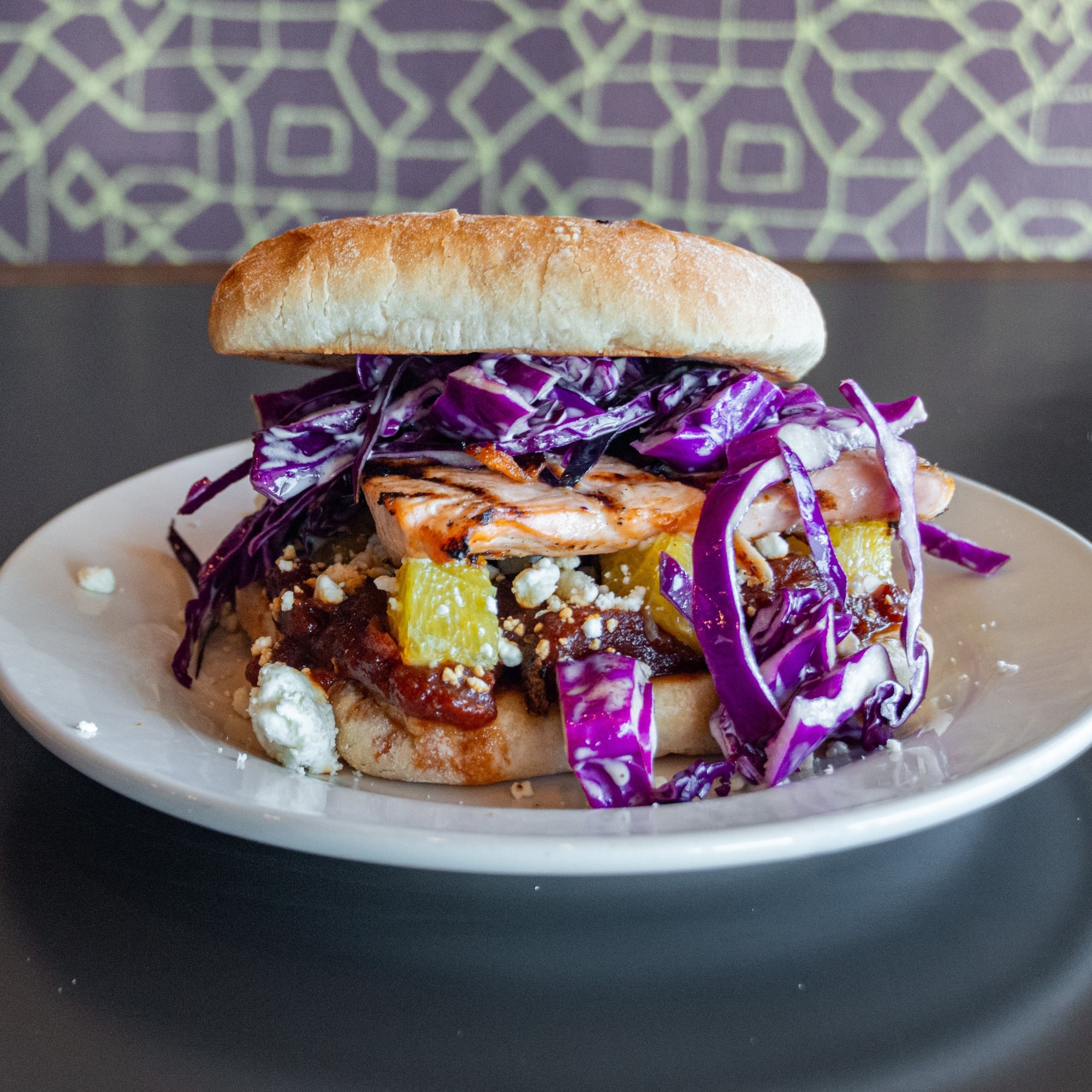 BBQ Salmon Sandwich