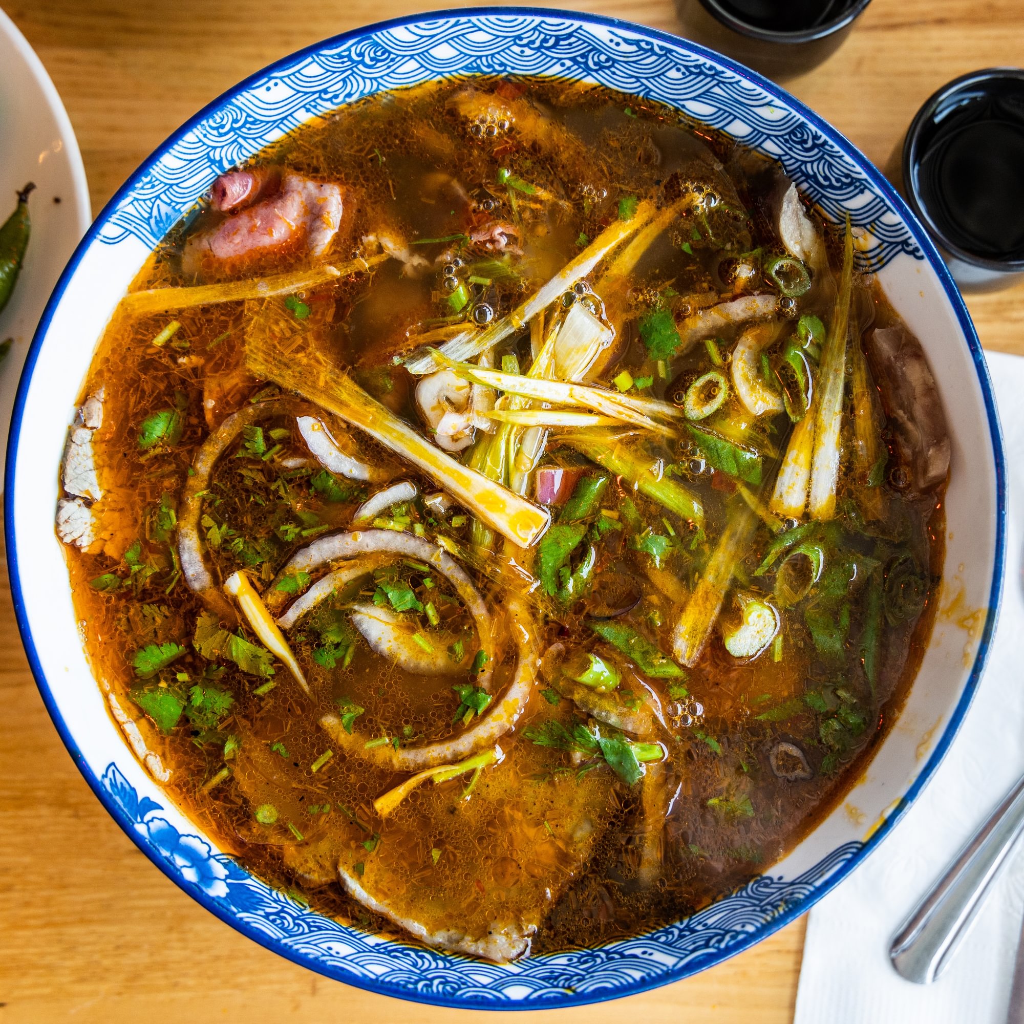 Spicy Beef & Pork Lemongrass Soup