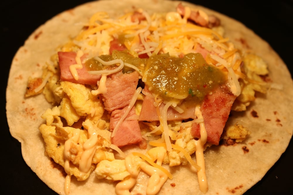 Breakfast Ham Taco