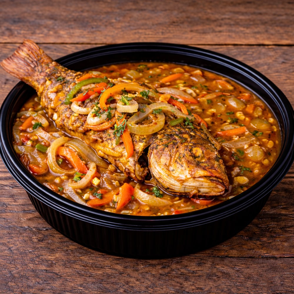Snapper Brown stew fish only