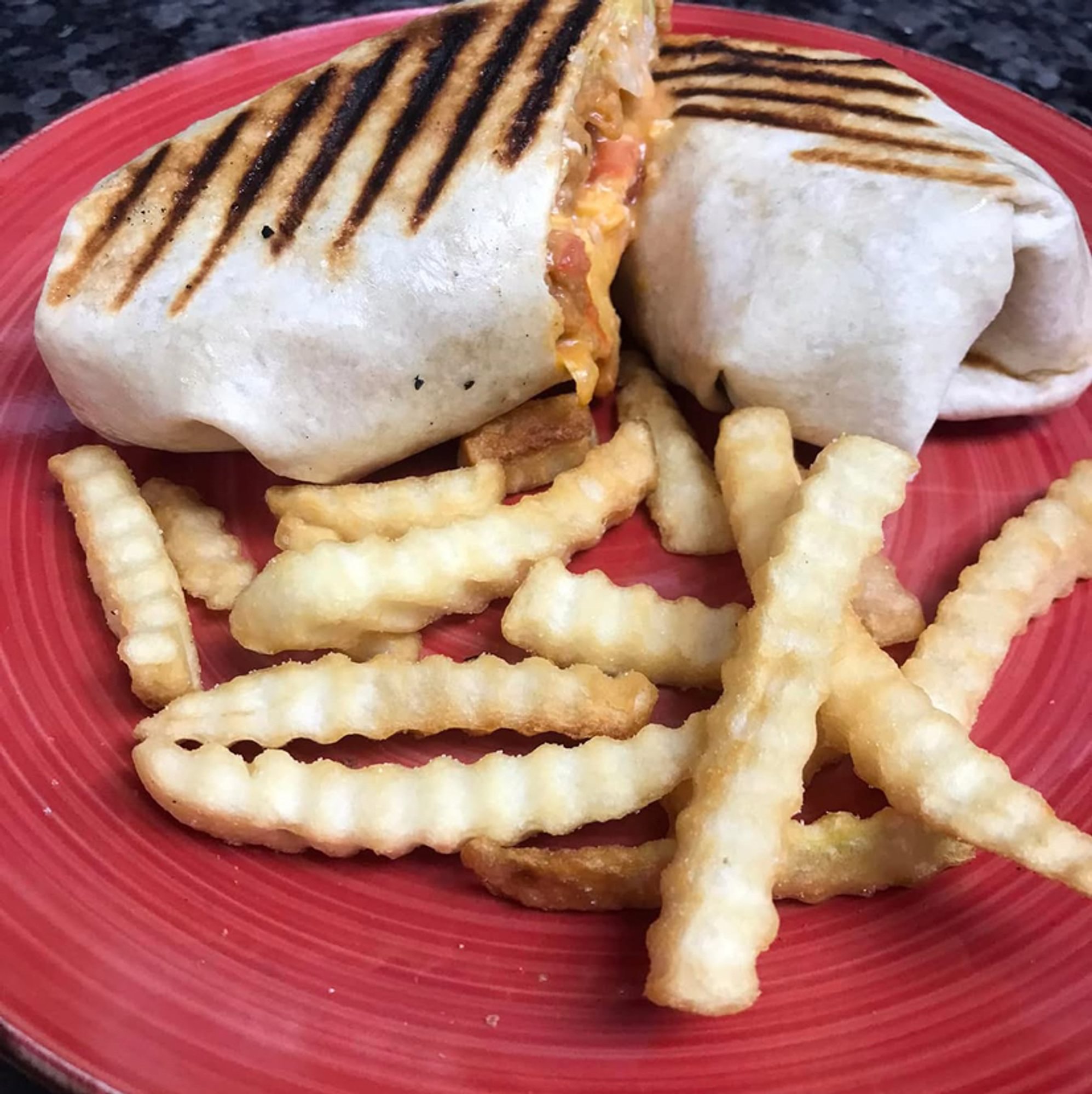 Burritos with Fries