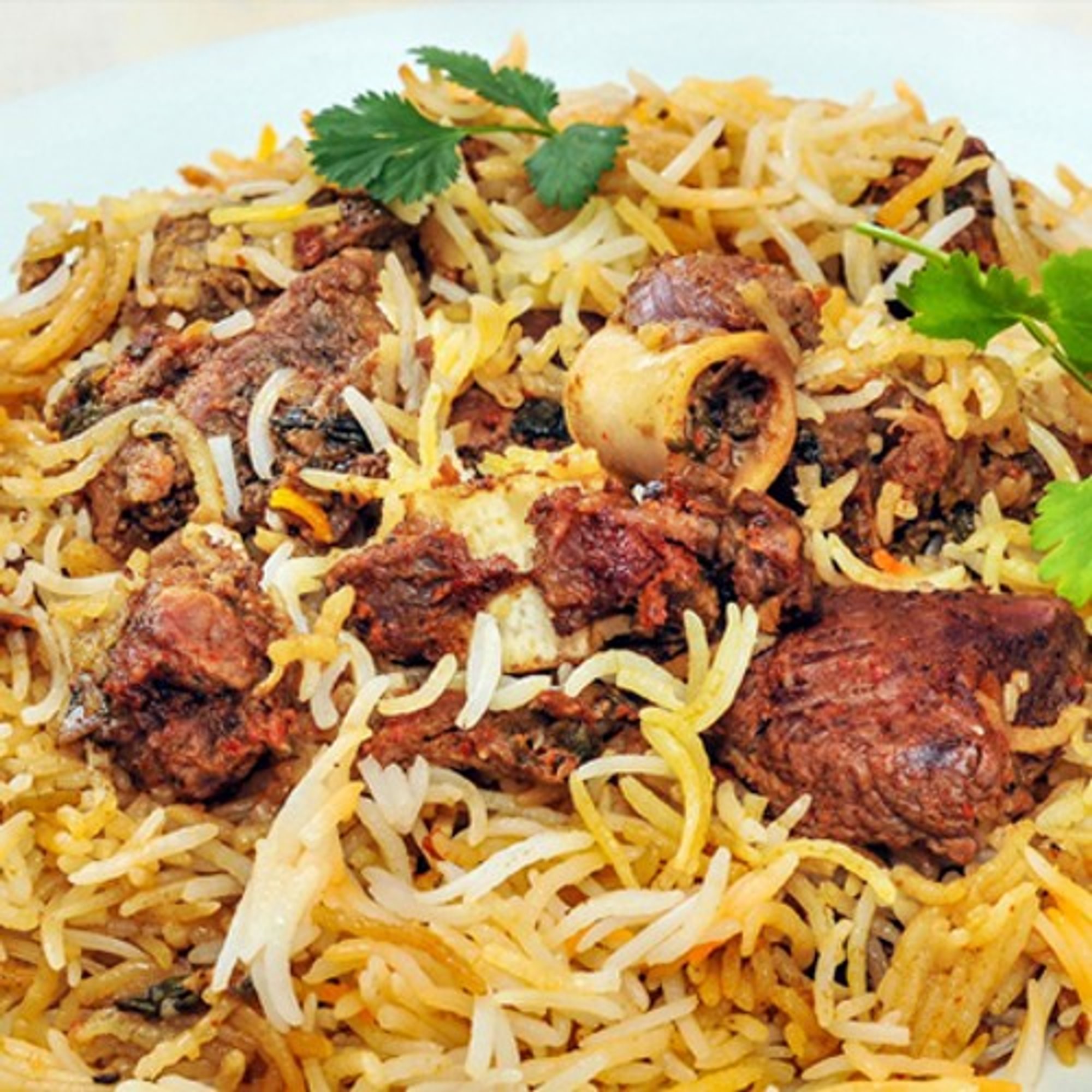 Bucket Goat Sukka Biryani