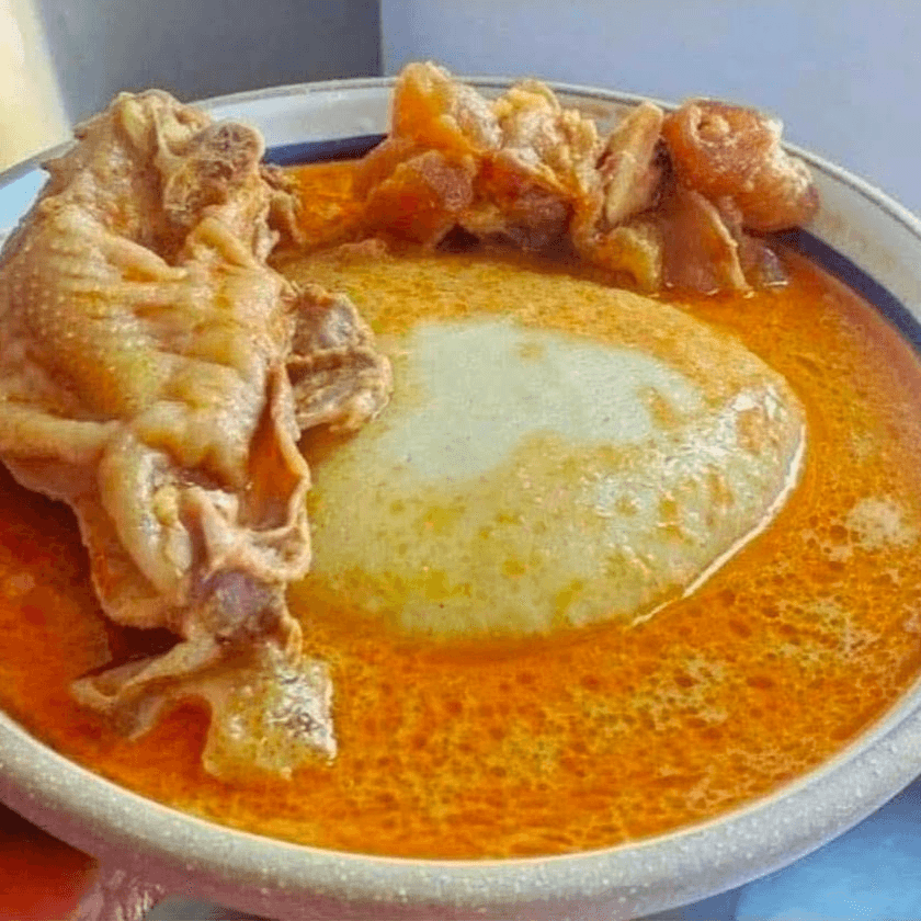 Rice Ball with Chicken/ Fish Soup