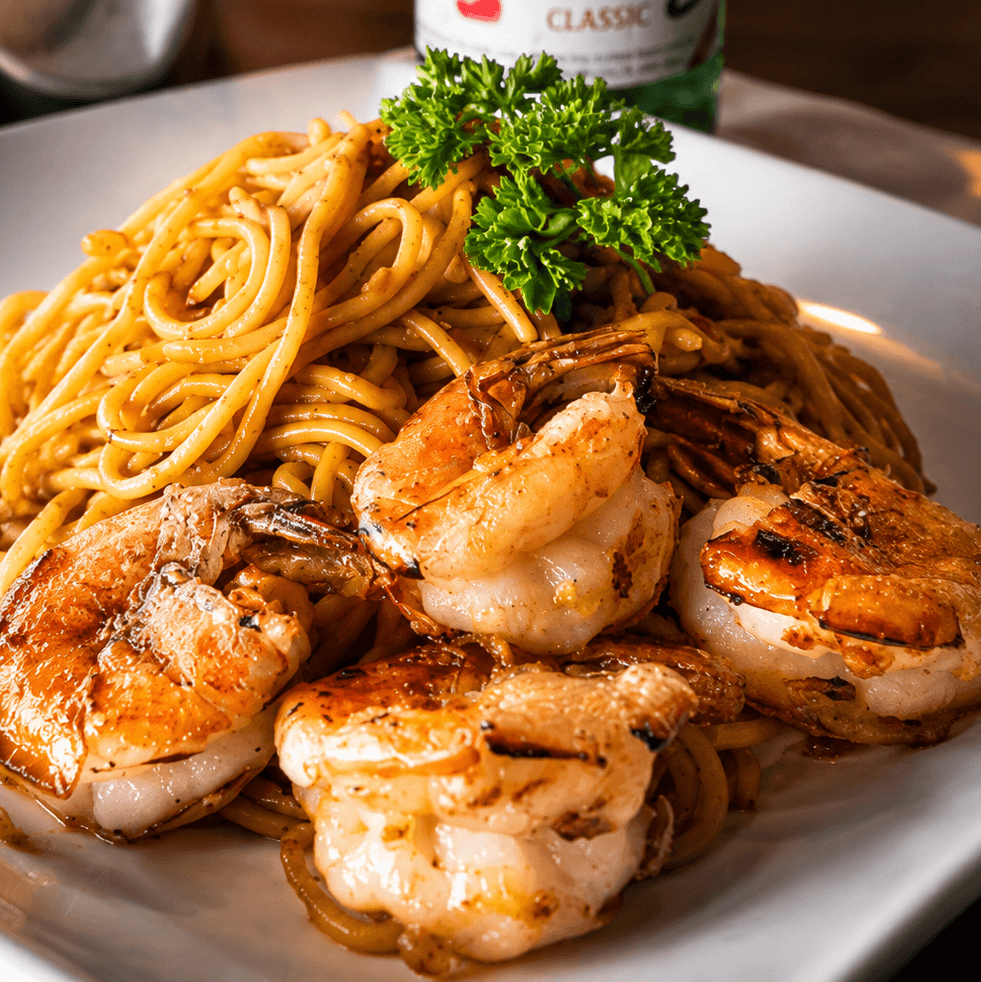 Jumbo Shrimp Garlic Noodles