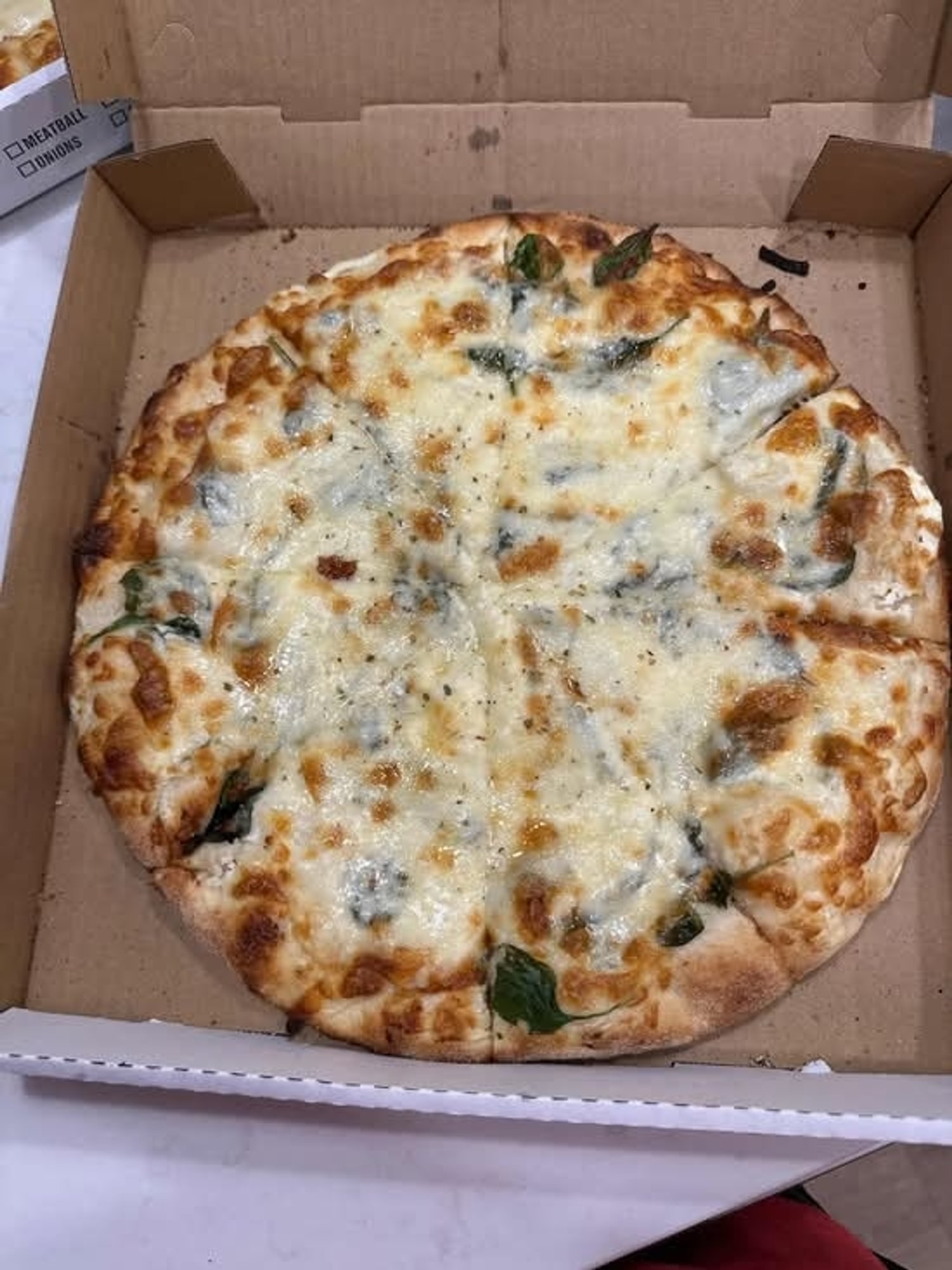 Ricotta, Mozzarella & Spinach Pizza (Medium 12")