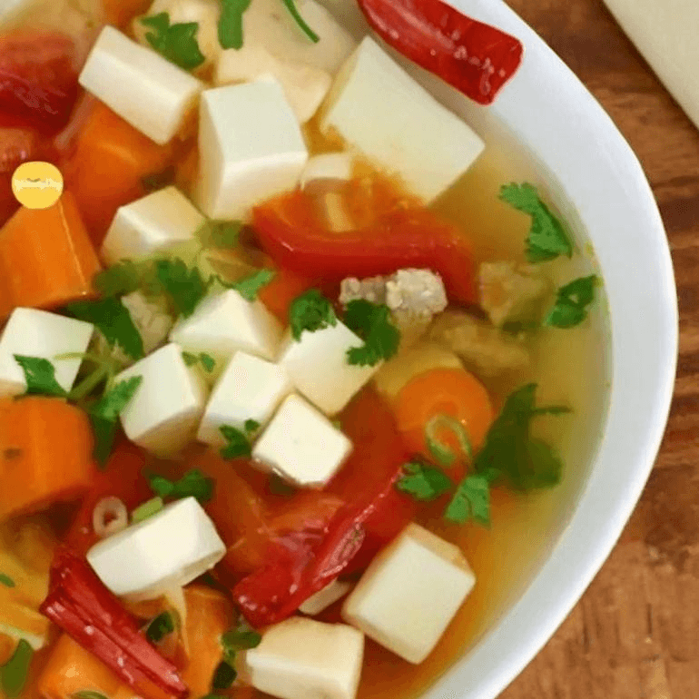 93. Tofu Sweet & Sour Soup / Tàu Hủ