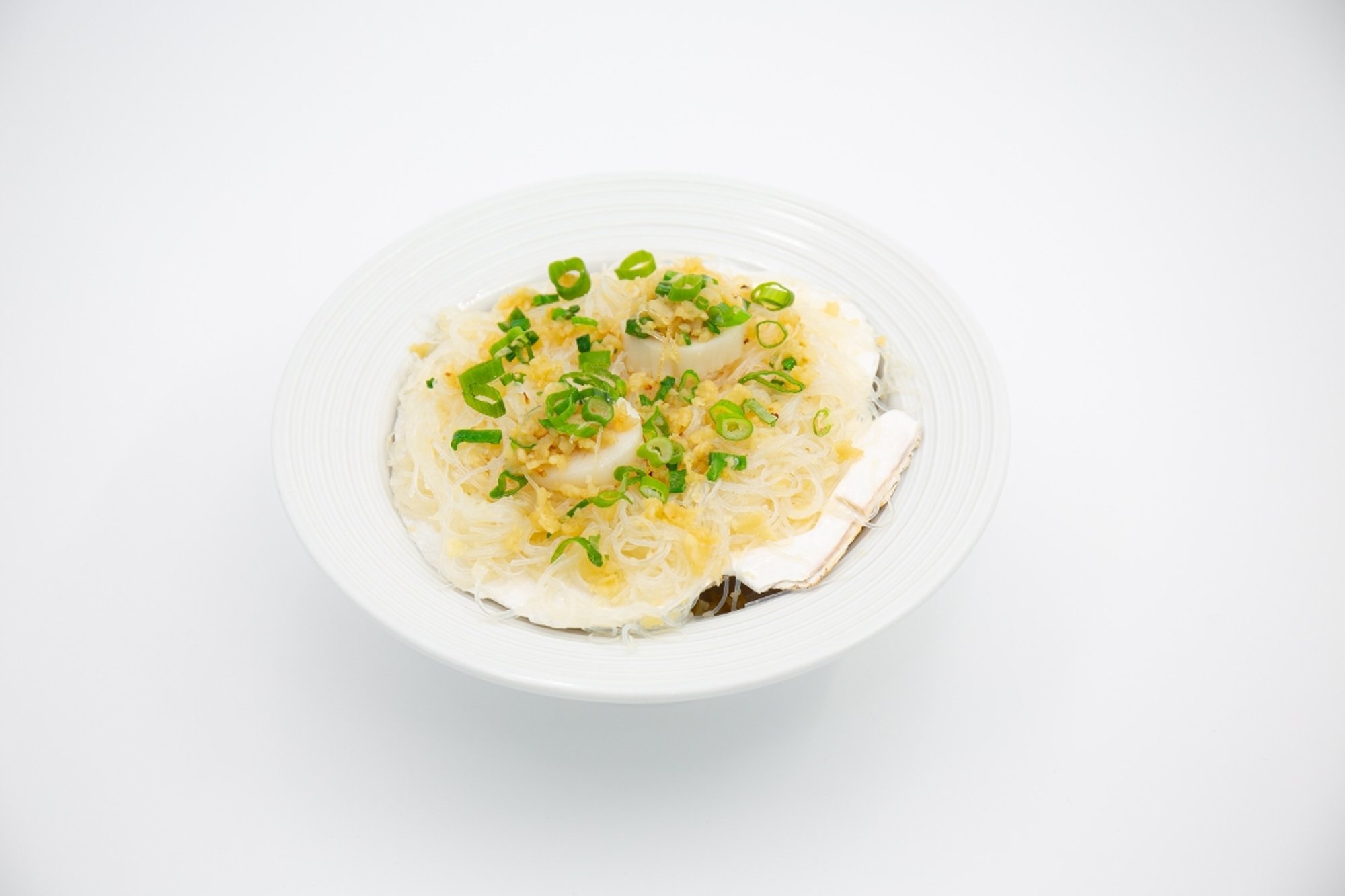 Steamed Scallop with fresh garlic
