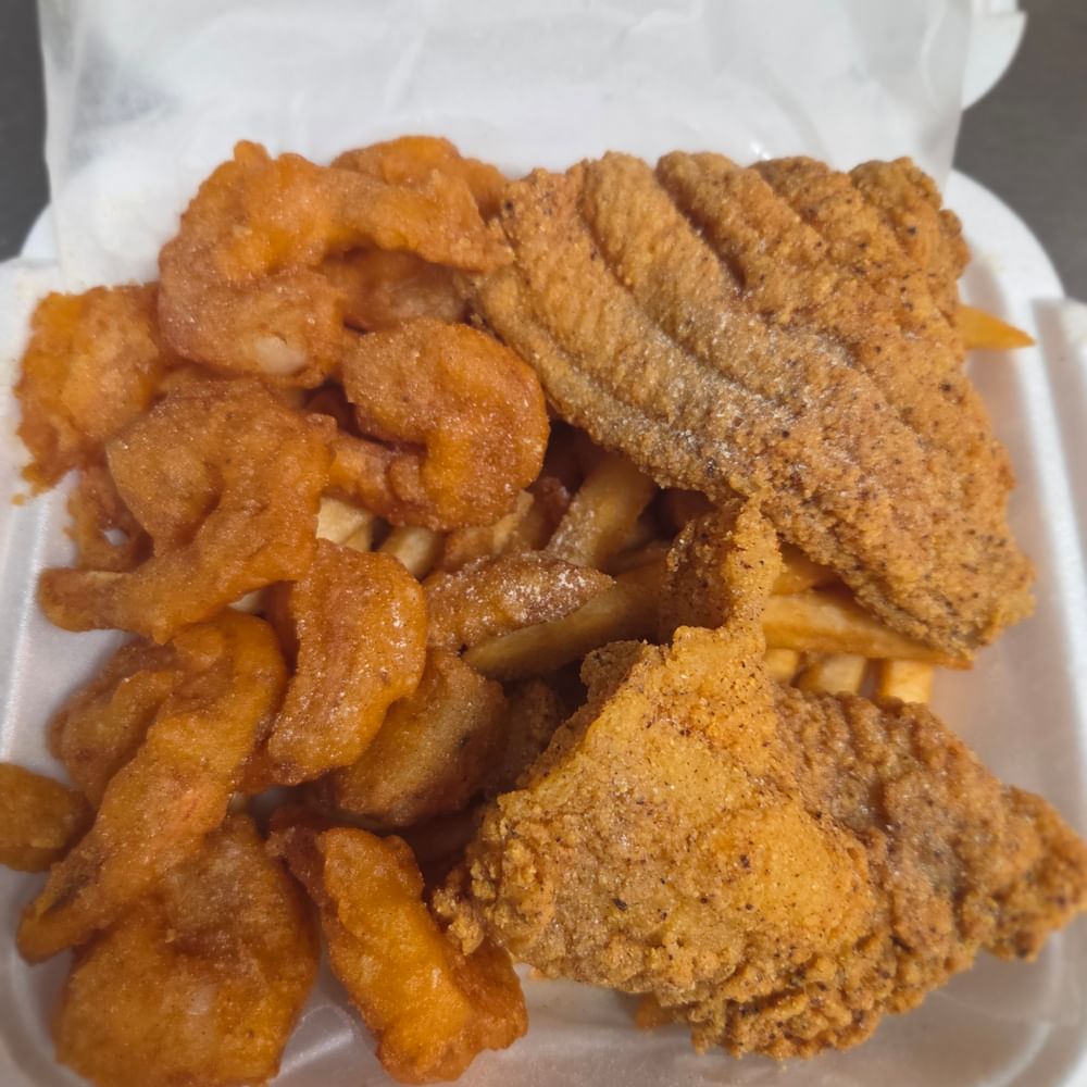 3 Pieces Fish, 10 Large Shrimp