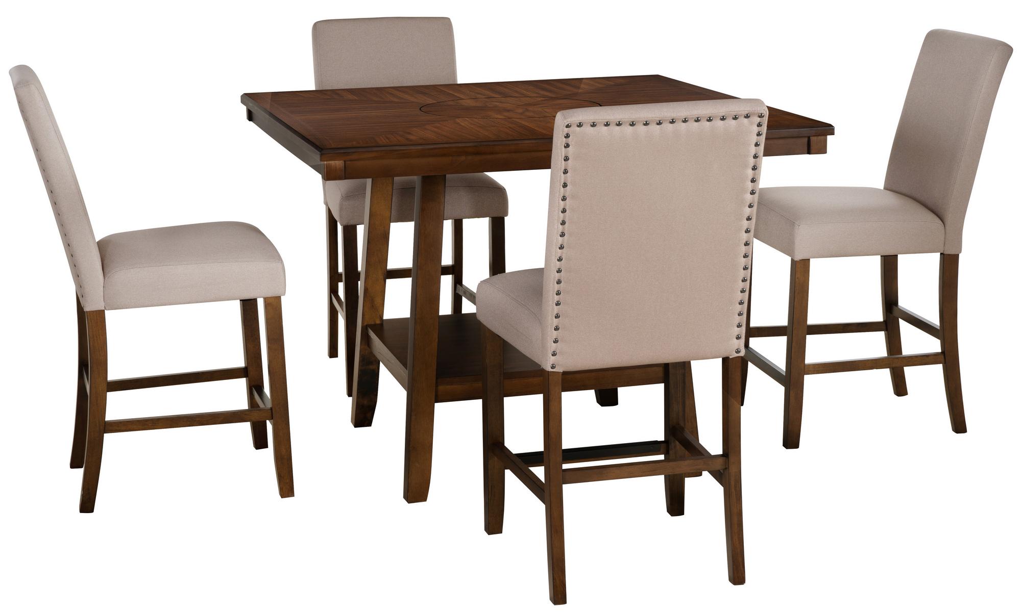 5-Piece Seneca Brown Dining Set