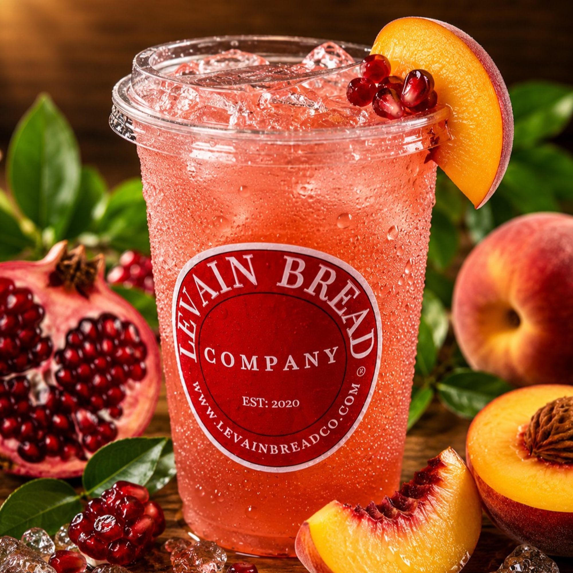 Pomegranate & Peach Lemonade