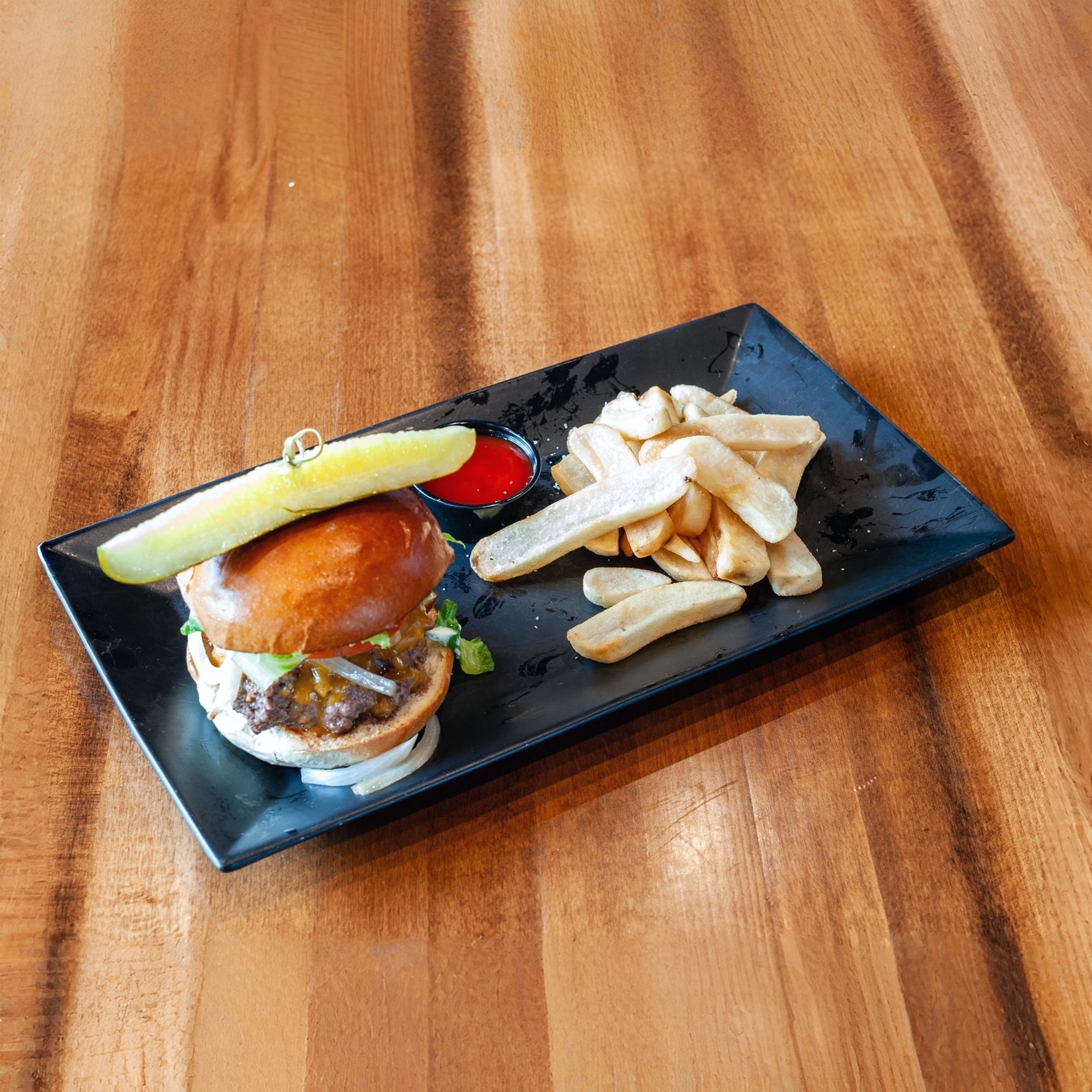 Steak Burger & Fries
