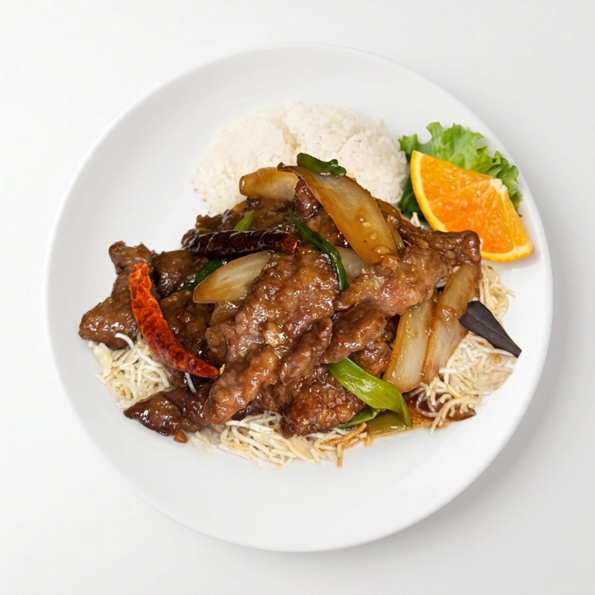 L - Auntie’s Thai Twist Mongolian Beef🌶️