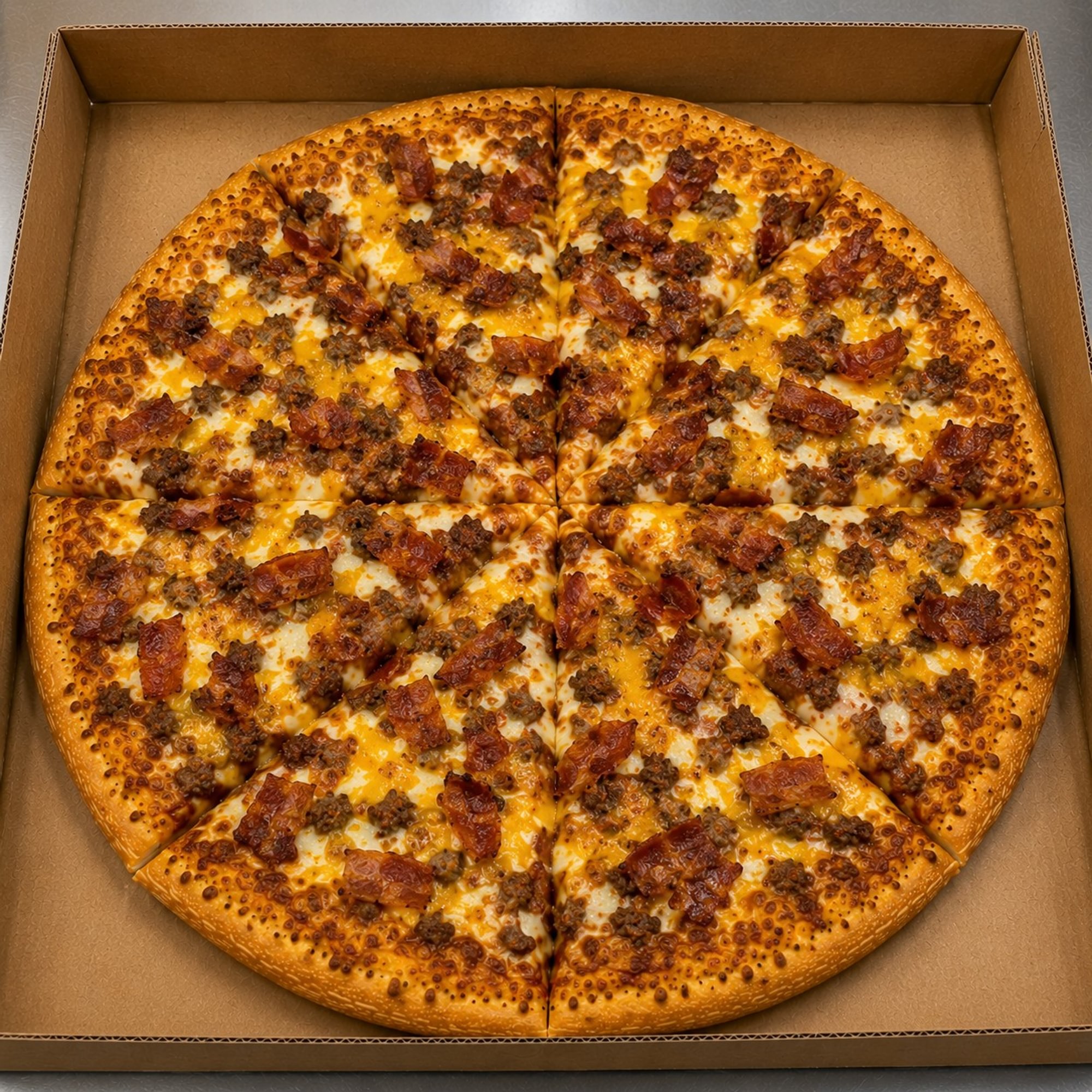 New Bacon Cheeseburger Pizza