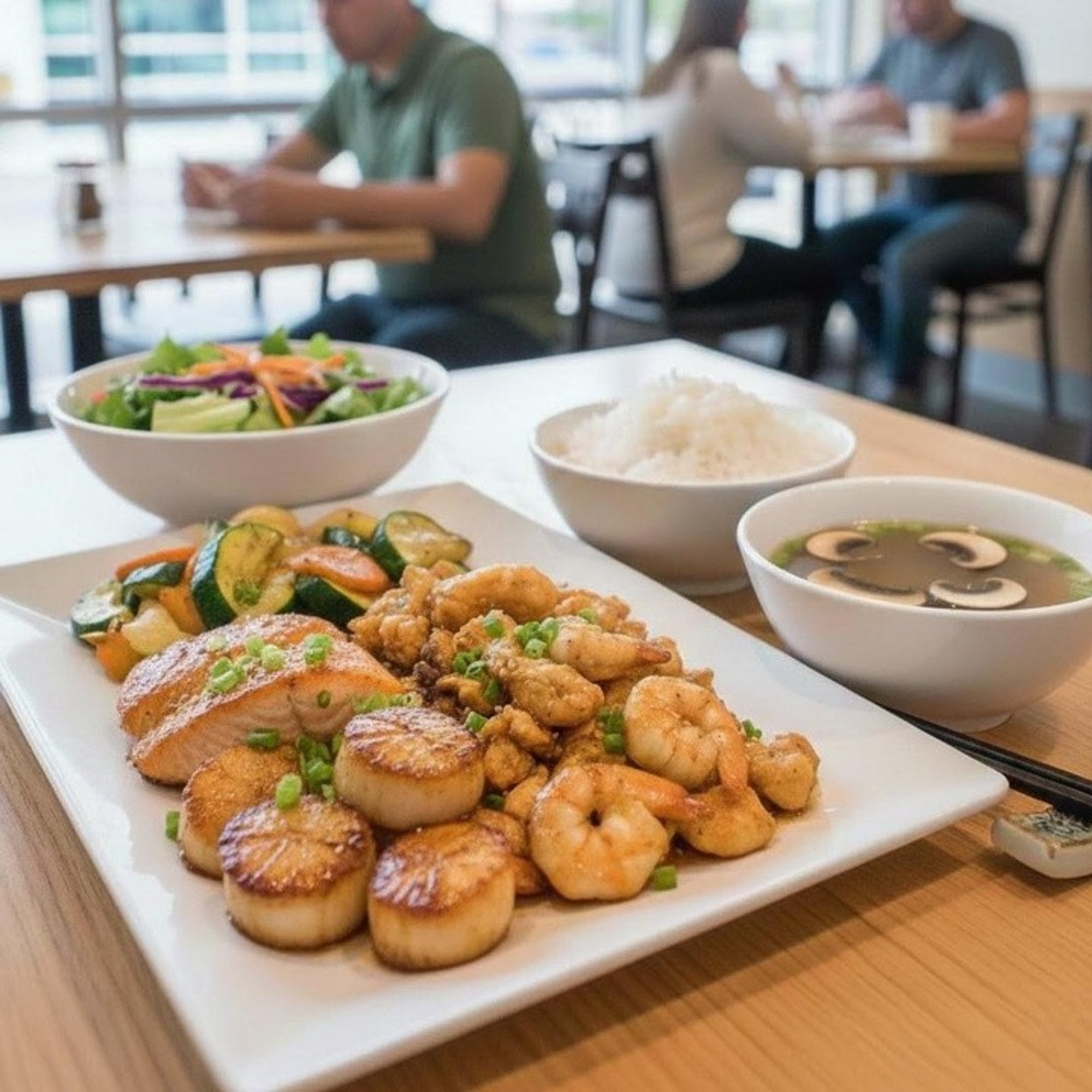 3 Items Choice (H Salad & Mushroom Soup)