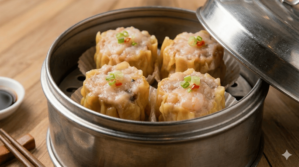 Pork and Shrimp Siu Mai (4 pcs) 猪肉虾仁烧卖