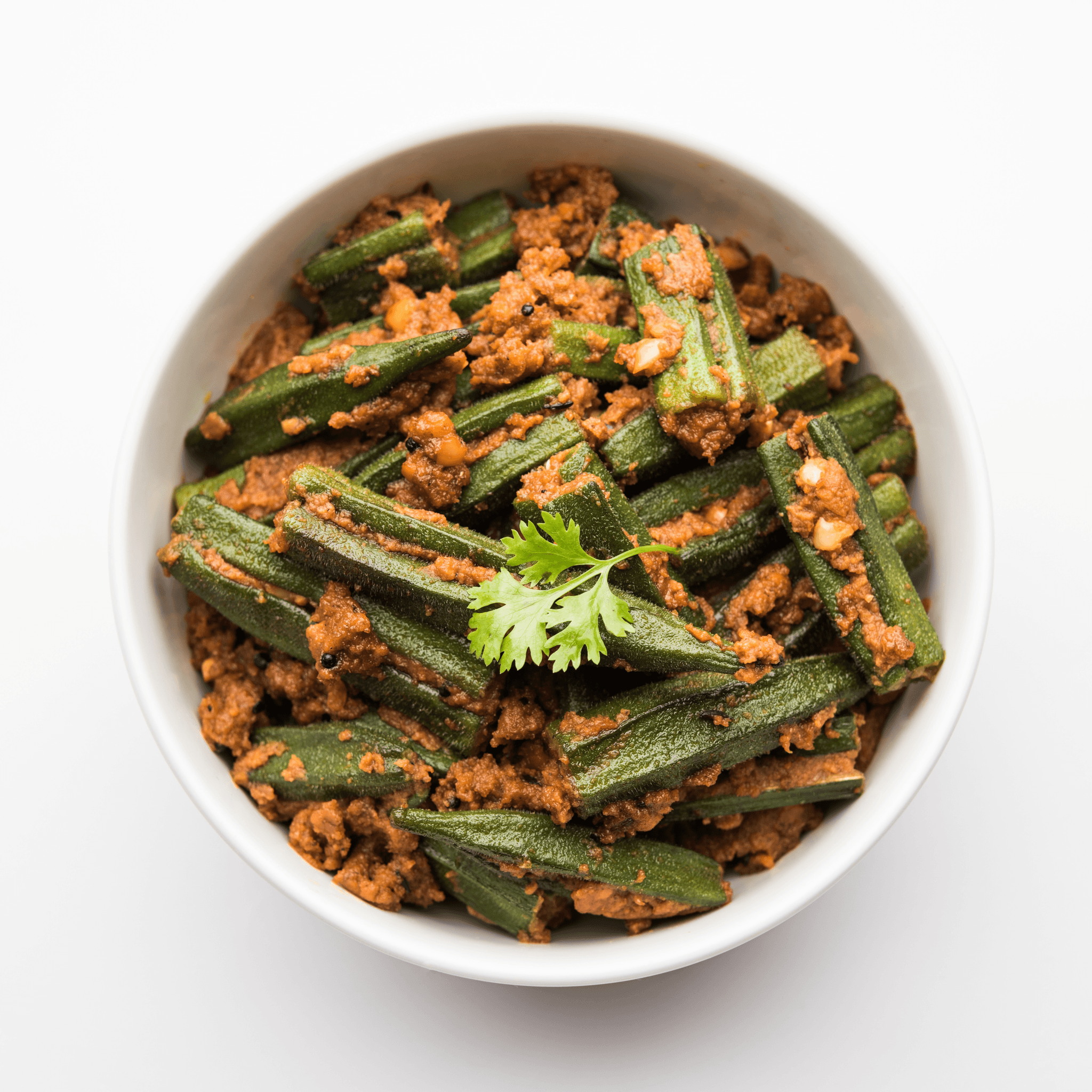 South Indian Kadai Bindi Masala
