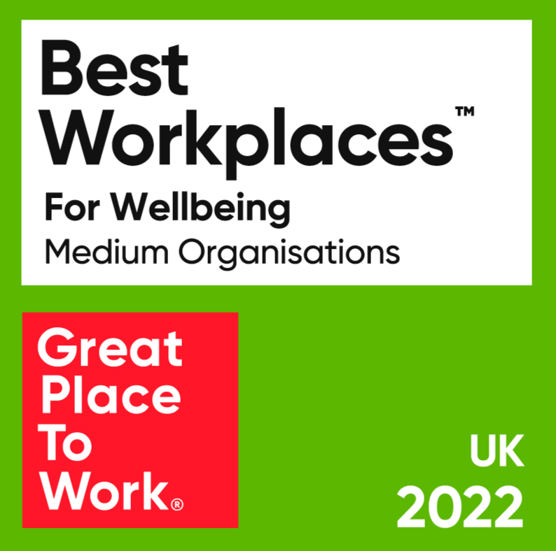 2022 UK's Best Workplaces™ for Wellbeing logo