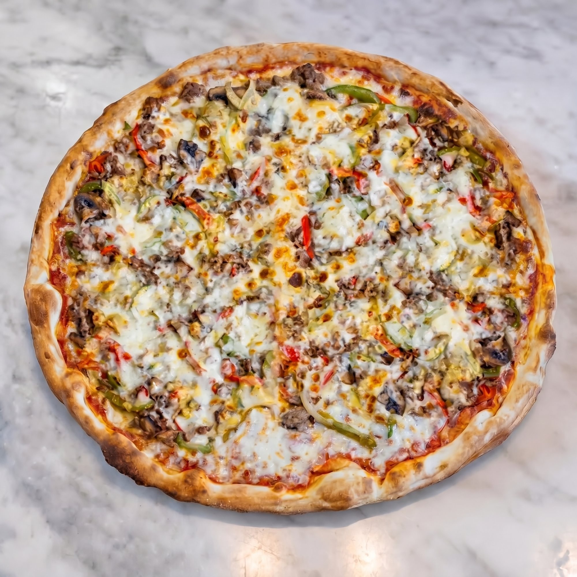 Philly Cheesesteak Pizza