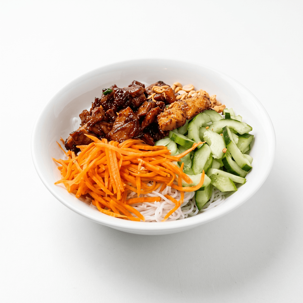 Rice Vermicelli with Marinated Charbroiled Pork Slices