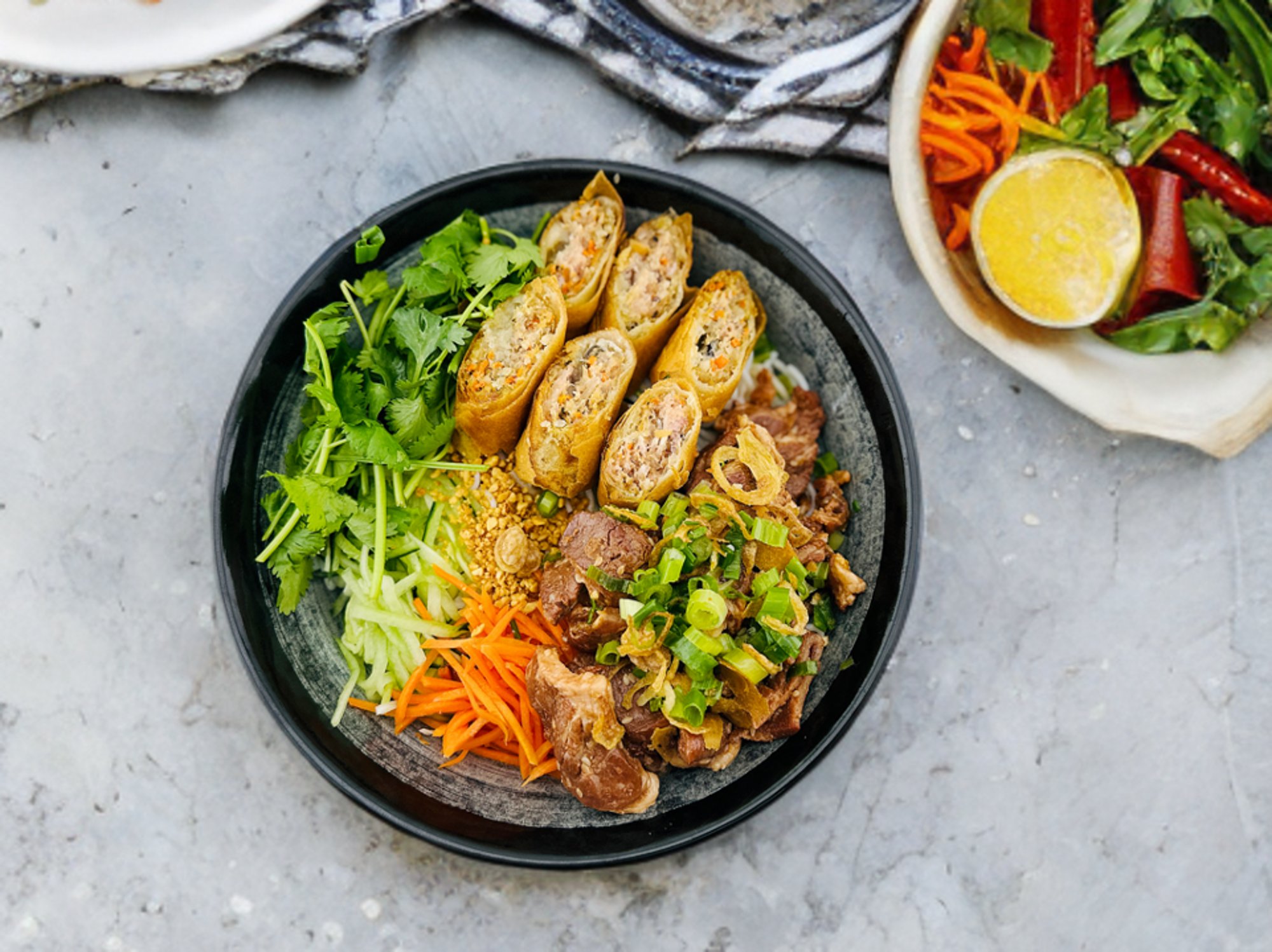 Grilled Pork and Egg-Roll Vermicelli
