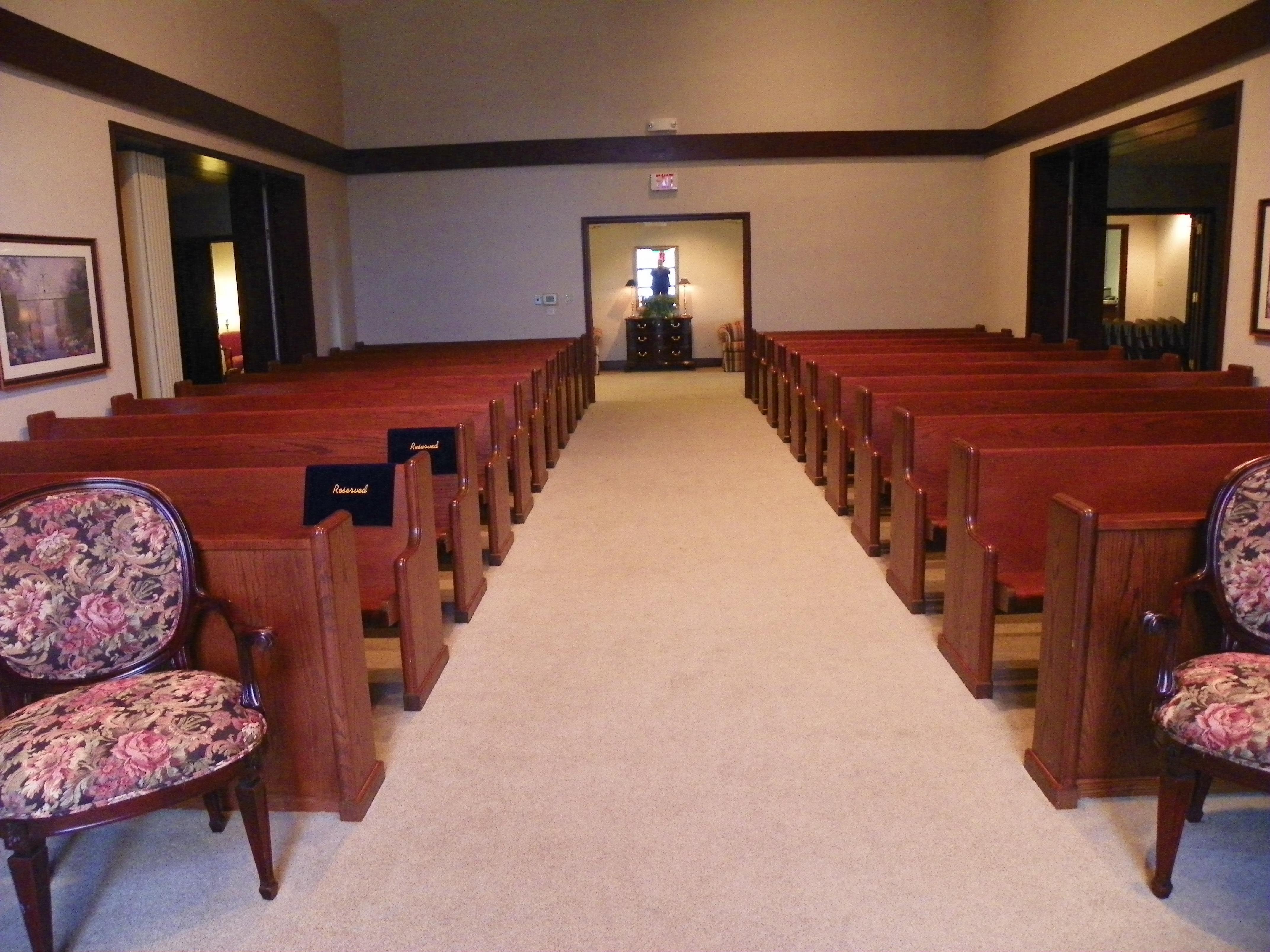 We have a nice, spacious all faith chapel at our Ireland Road location.