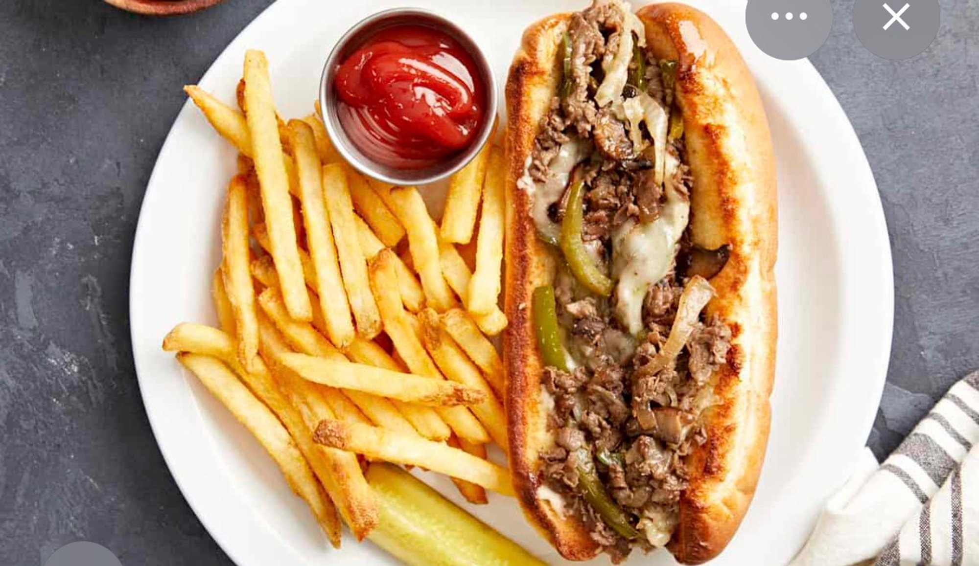 Cheesesteak with Fries