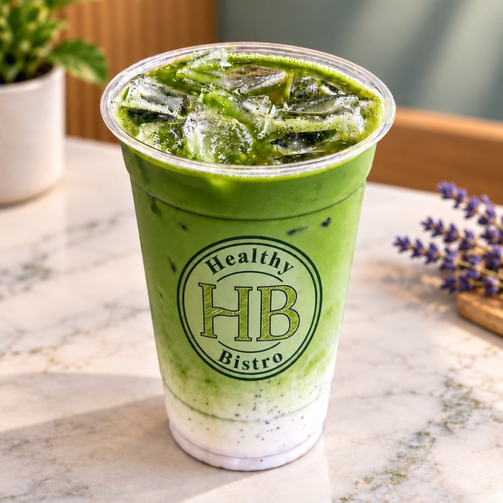 Lavender Matcha Latte