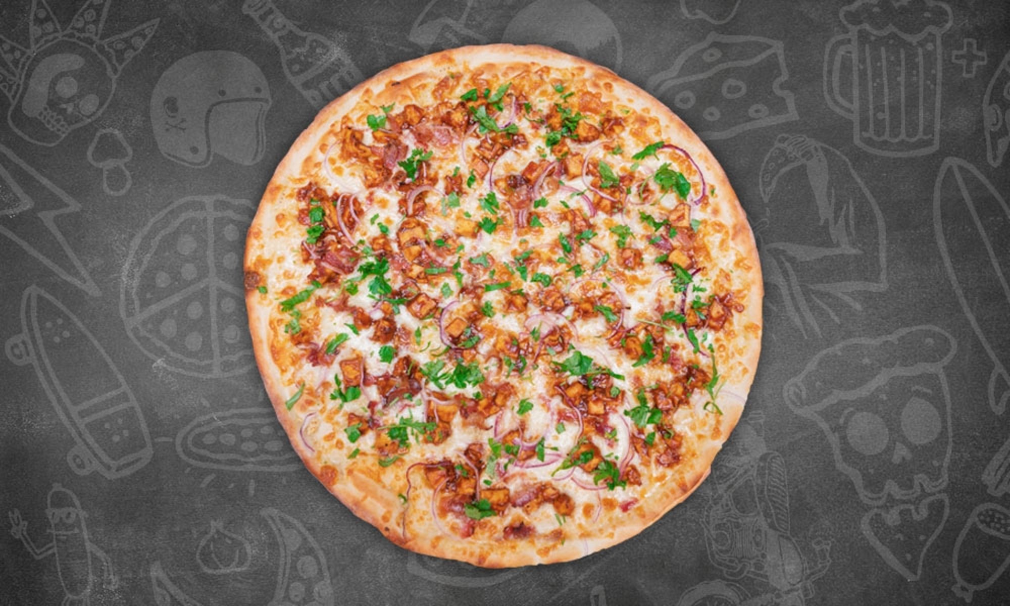 BBQ Chicken Whole Pie