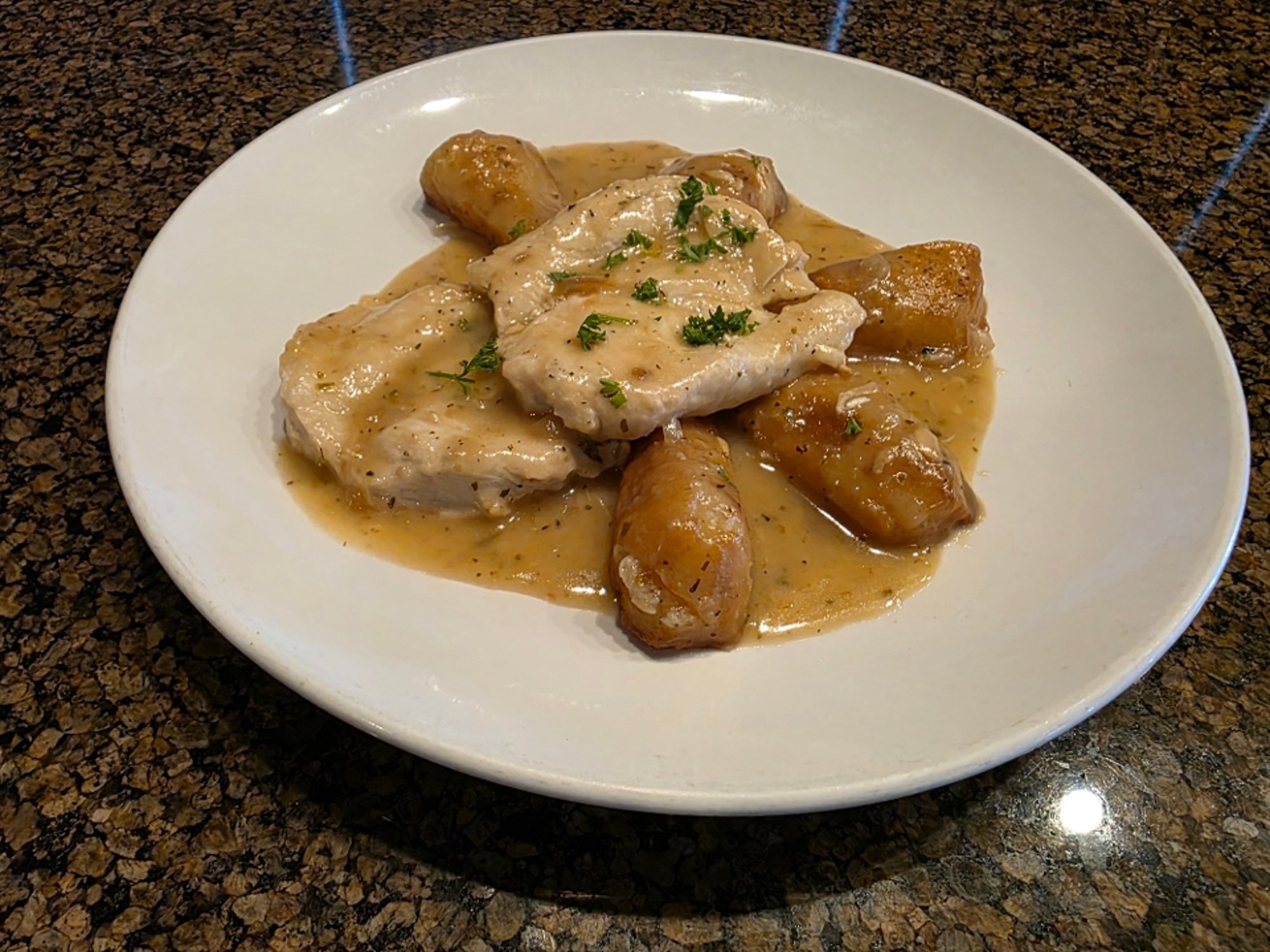 Chicken Vesuvio