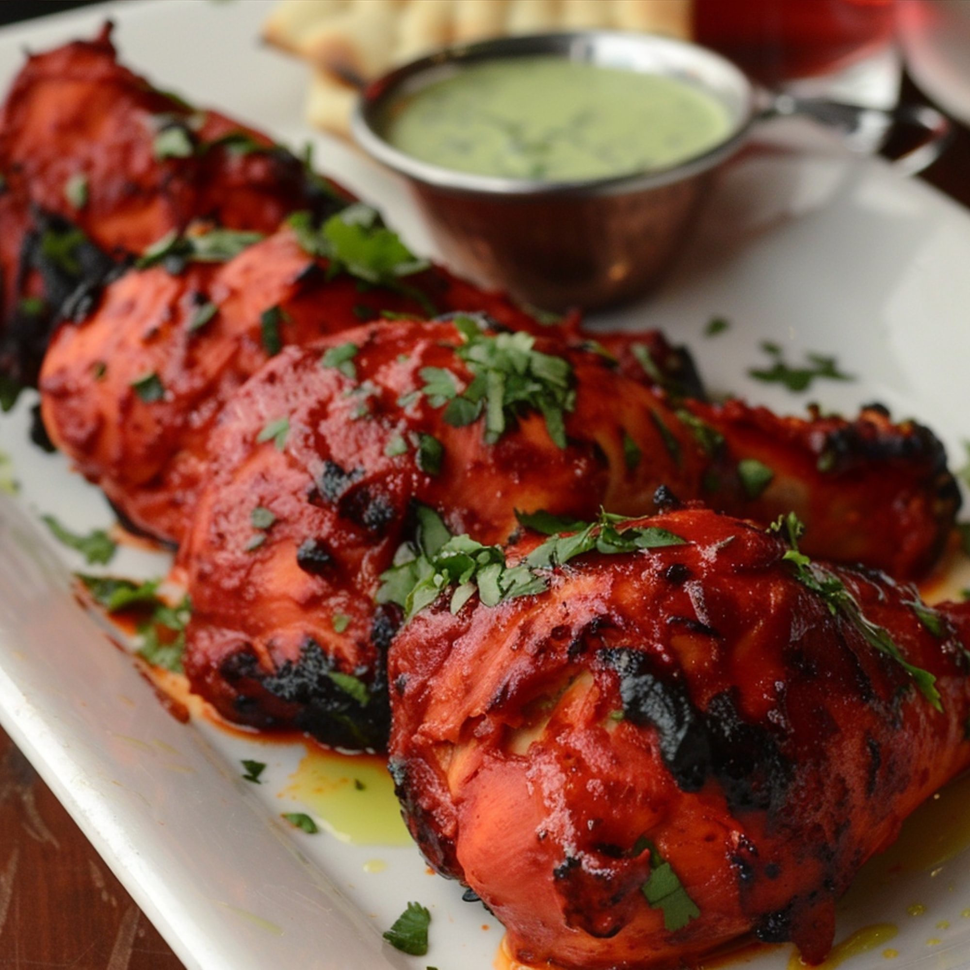 Grilled tandoor chicken wings (6 pieces)