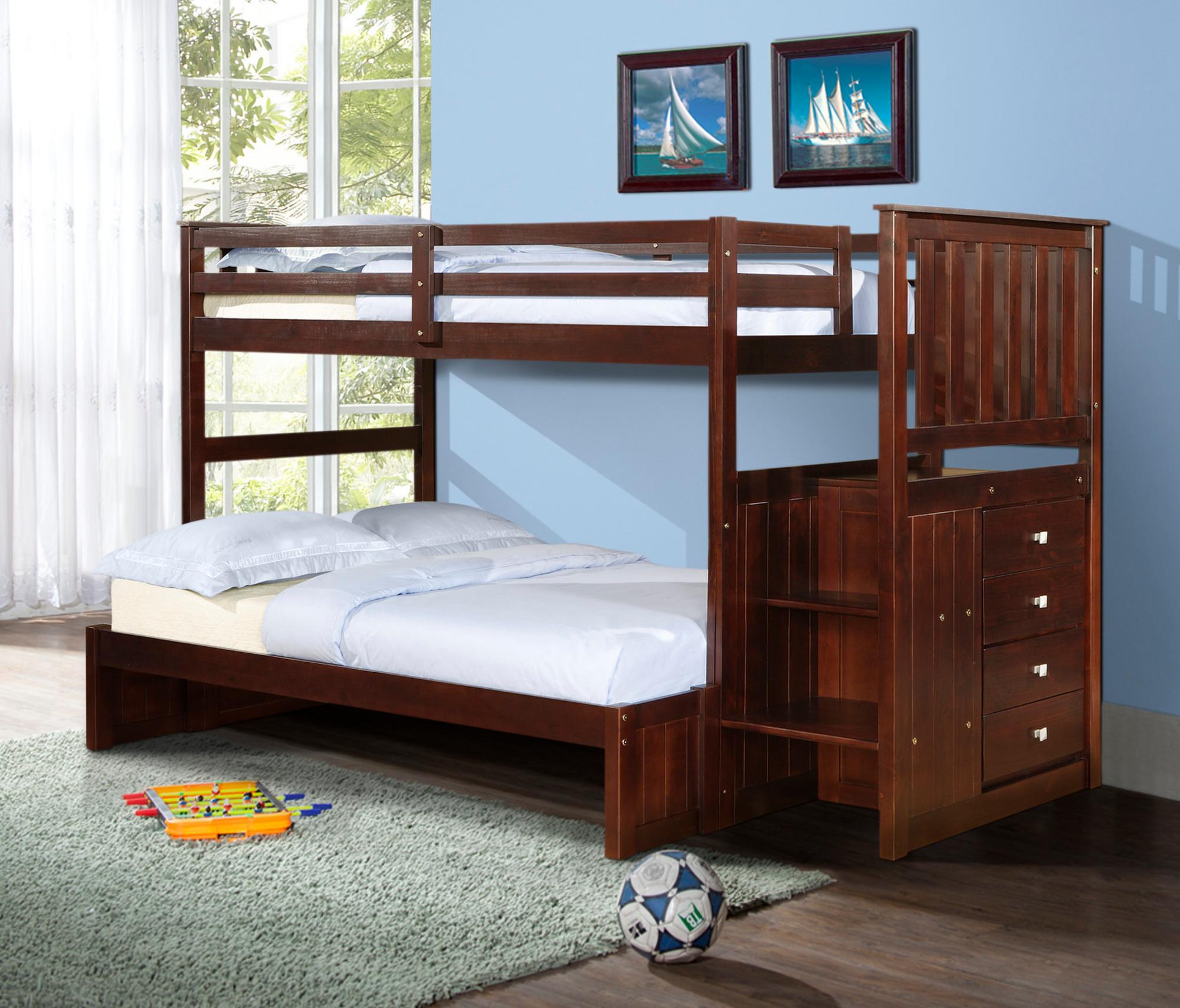 Mariner Twin over Full Mission Stairway Bunk Bed