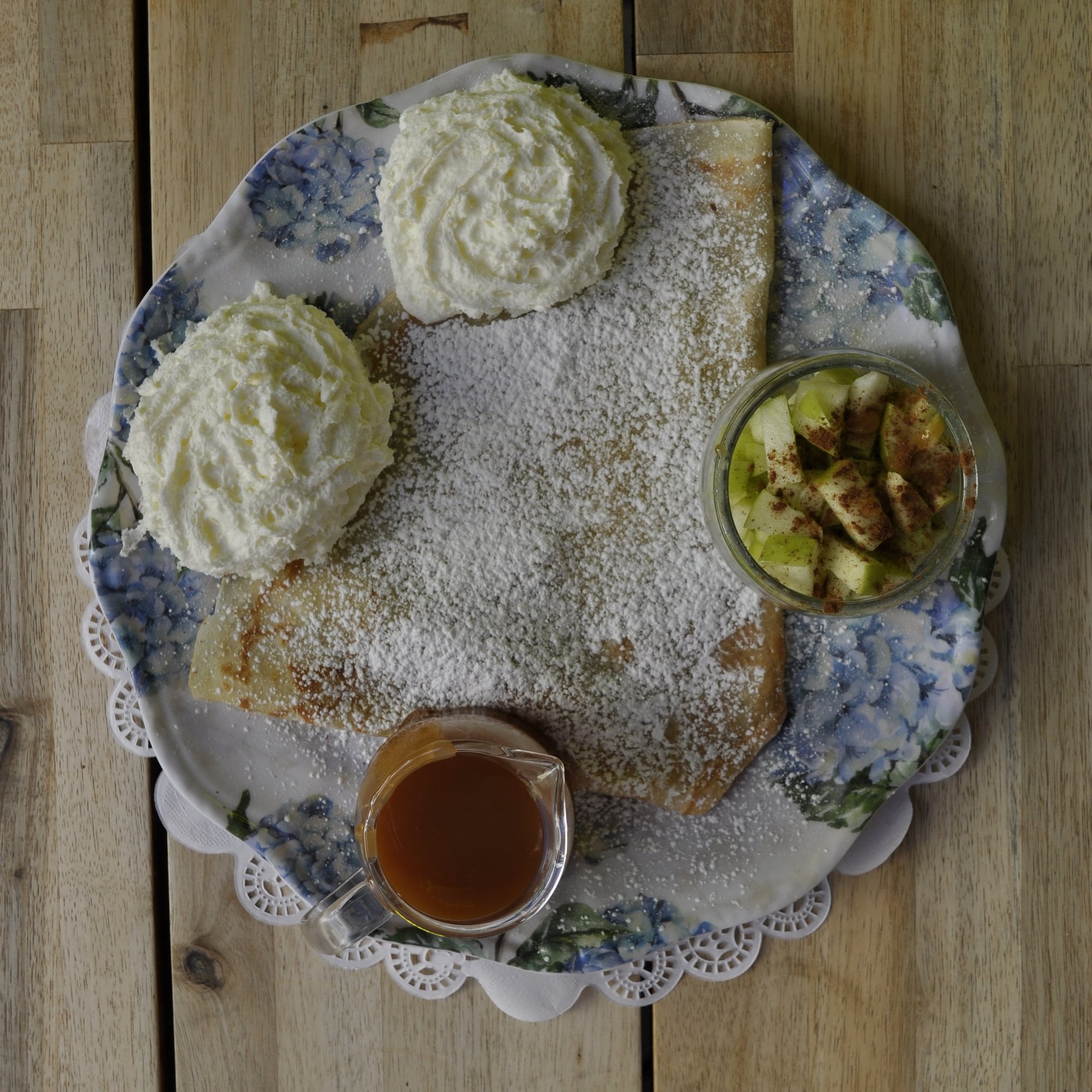 Caramel and Apple Crepe