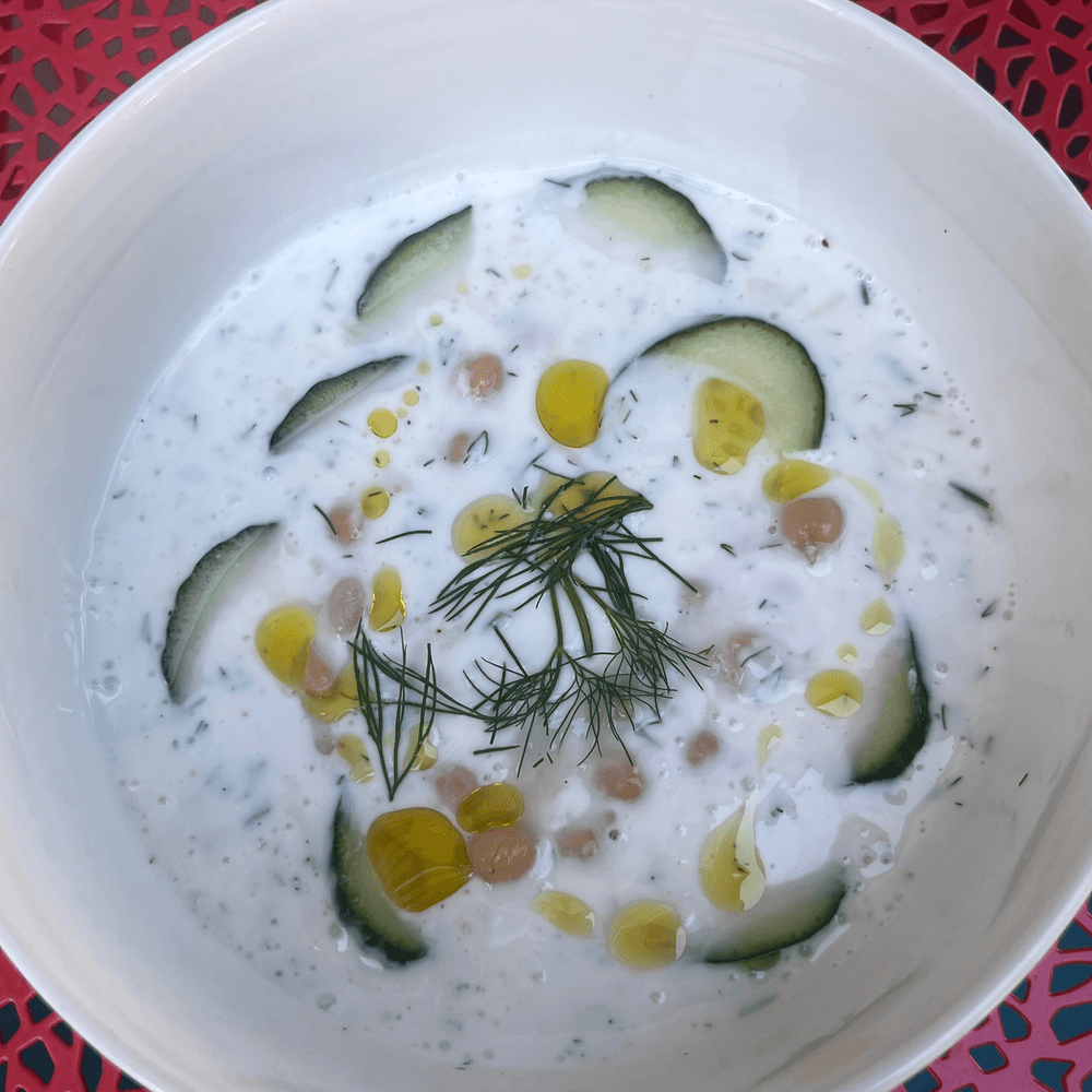 Chilled Chickpea Yogurt Soup (Turkish Summer Soup)