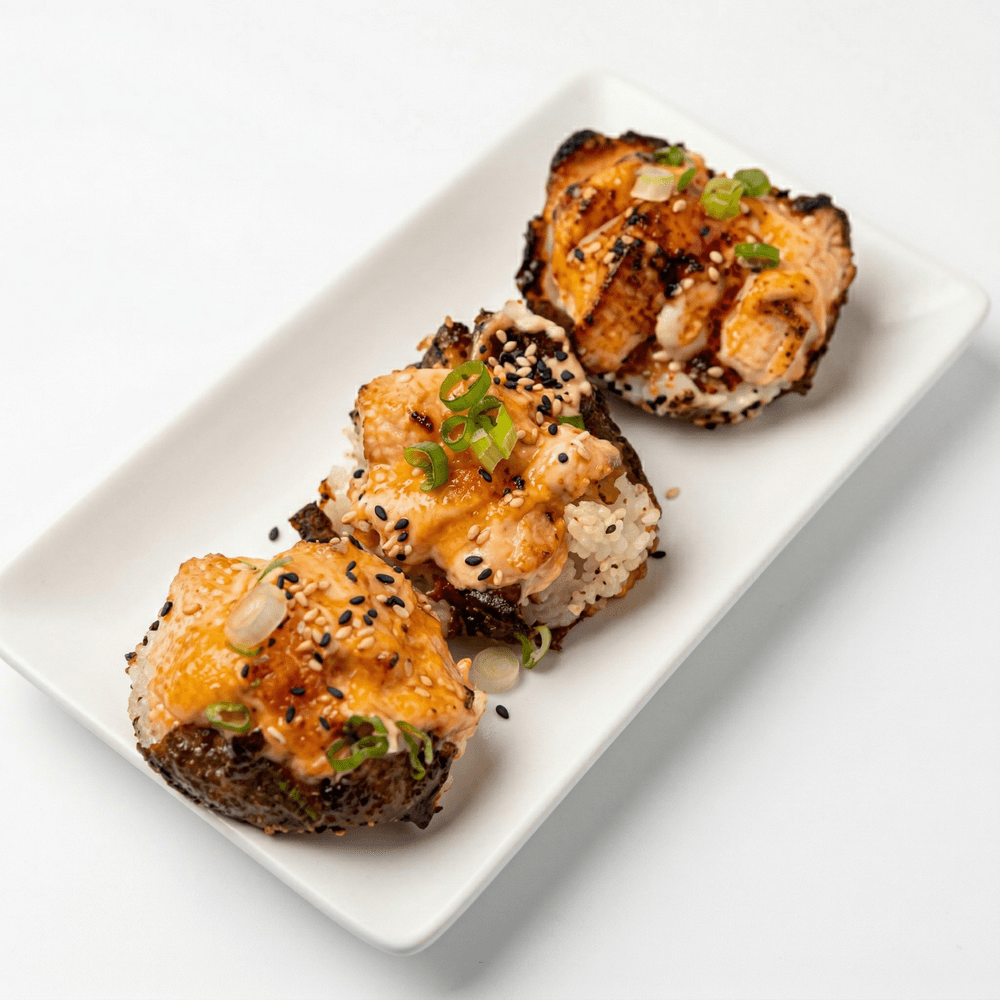 Baked Salmon Sushi Cup