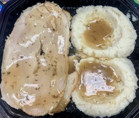 Open Faced Turkey Dinner