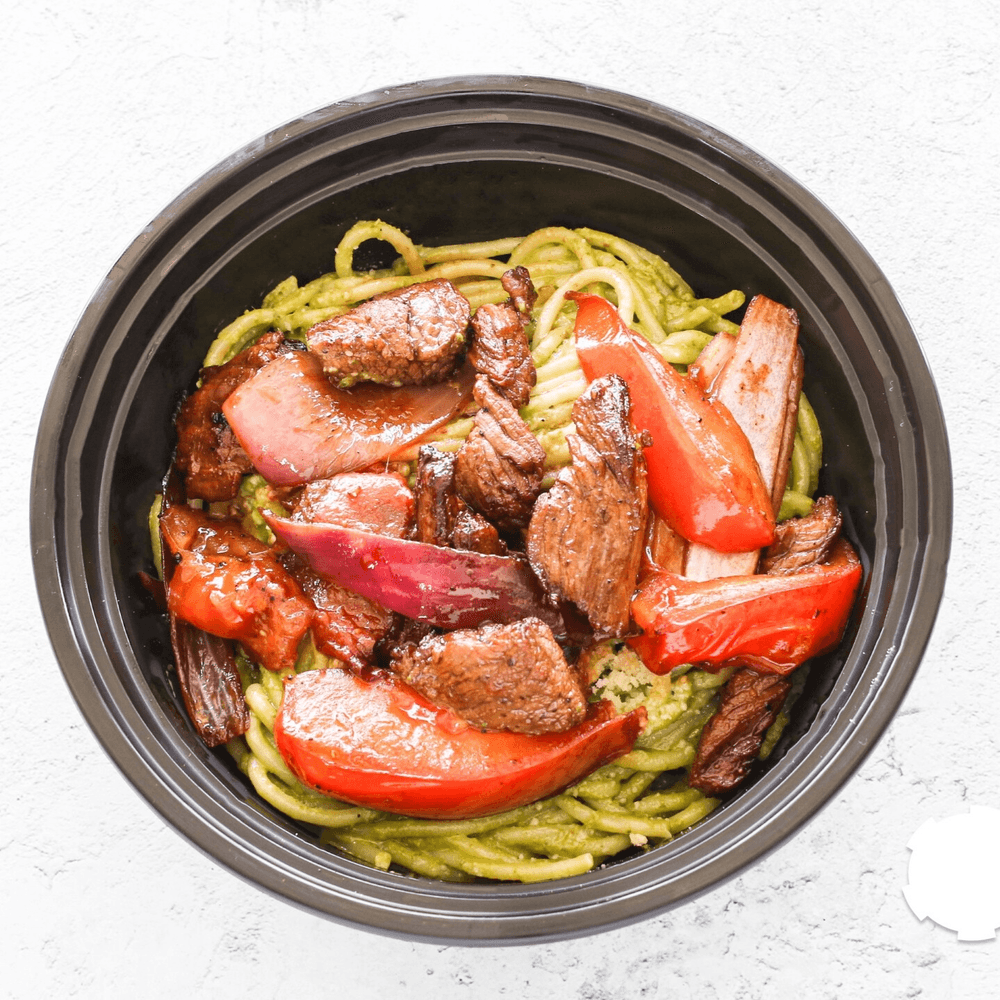 Beef Pesto Noodles Bowl