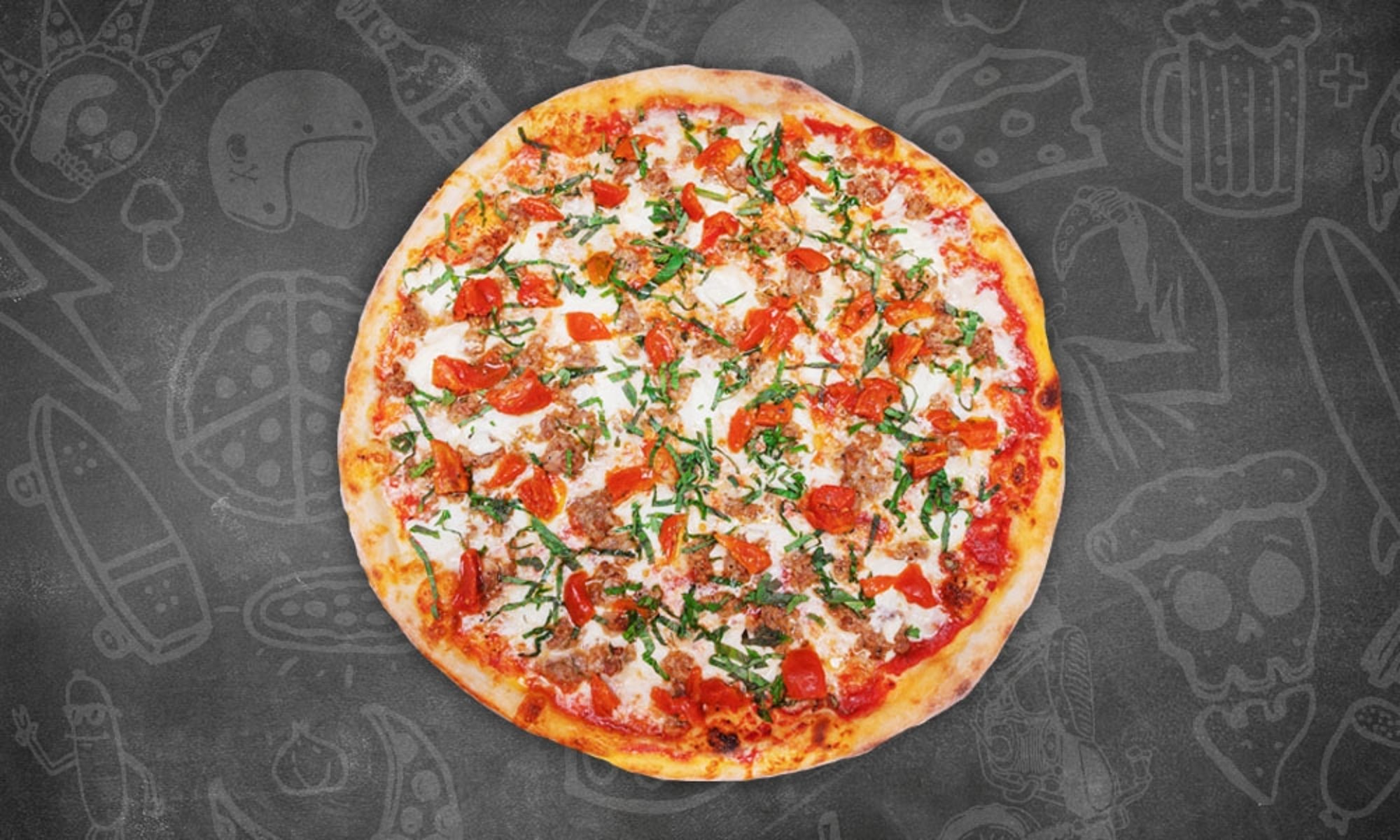 Sausage Ricotta Basil Whole Pie