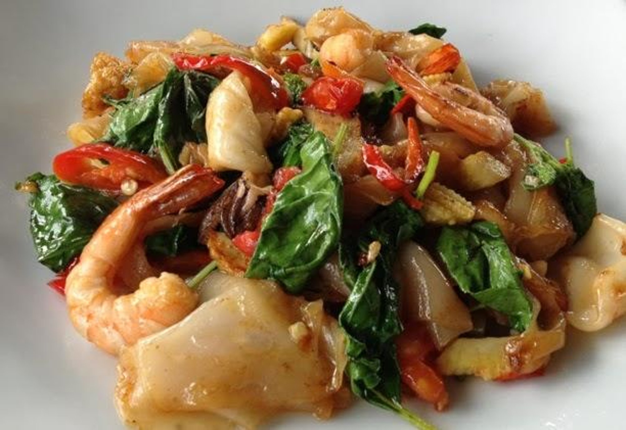 Pad Kee Mou (Drunken Noodle)