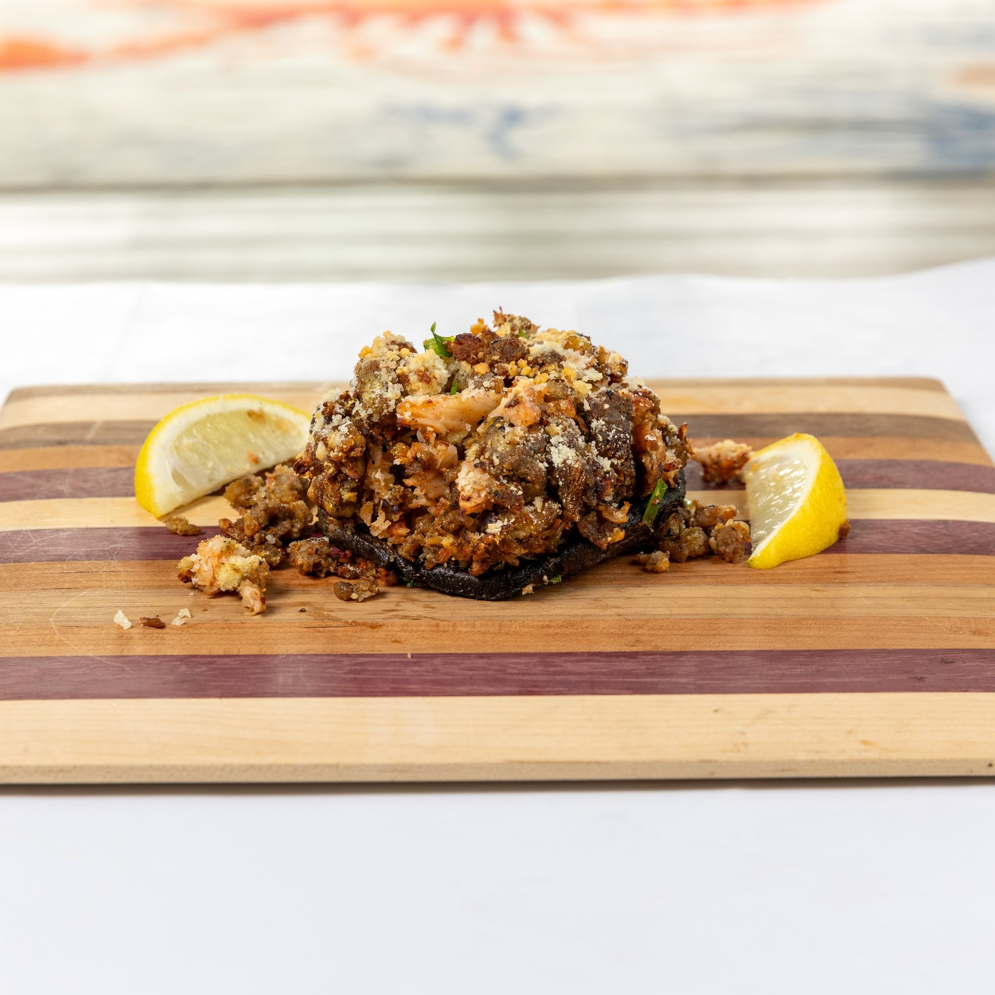 Lobster Stuffed Portobello Mushroom