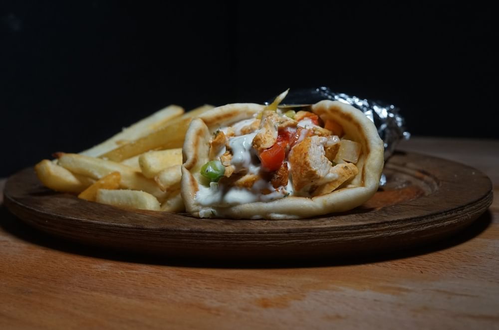 Halal Wrap with Fries