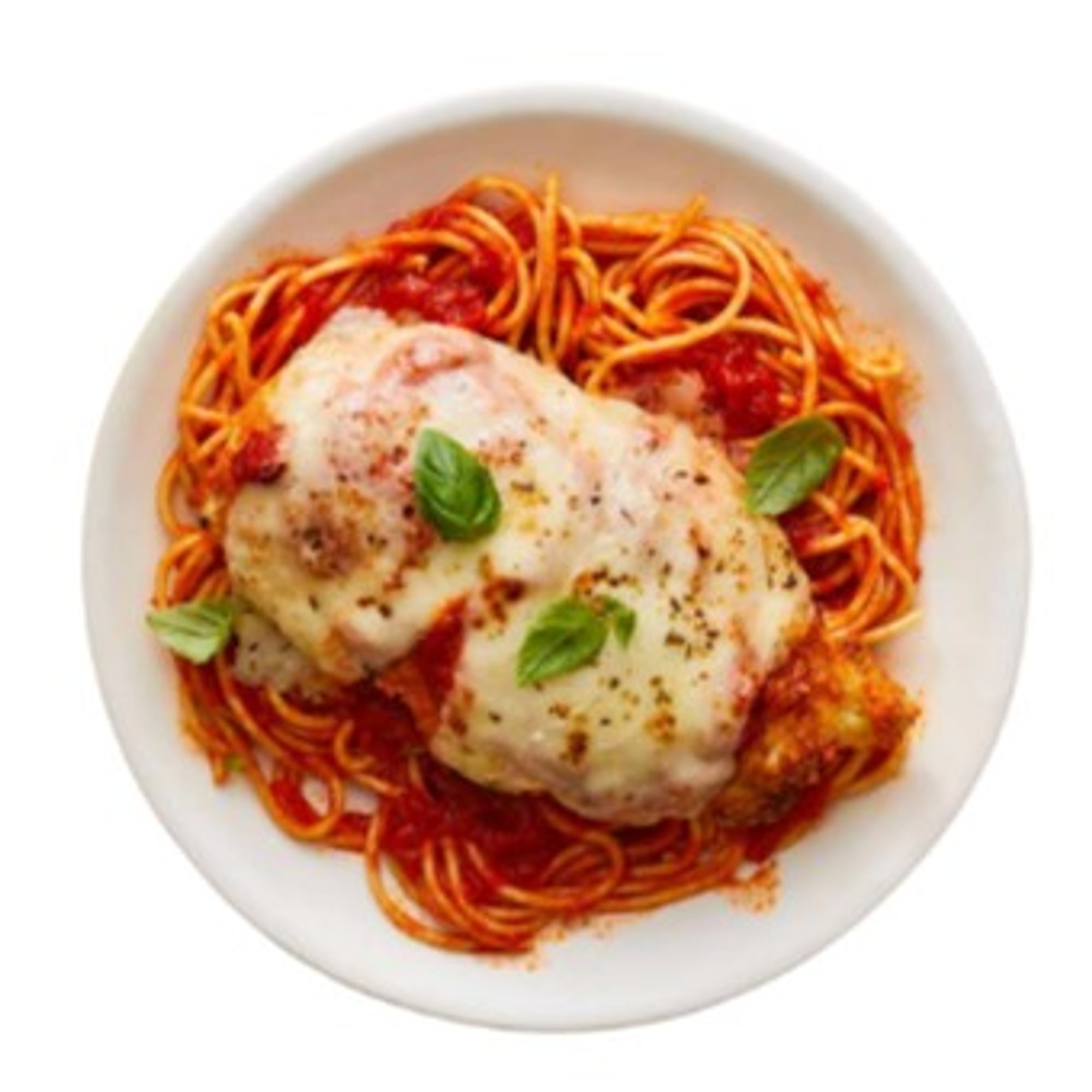 " Lunch Special" - Chicken Parm Over Pasta