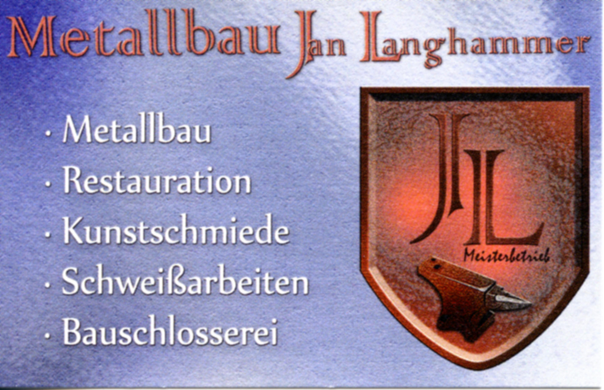Metallbaumeister Jan Langhammer • Markneukirchen, Am ...