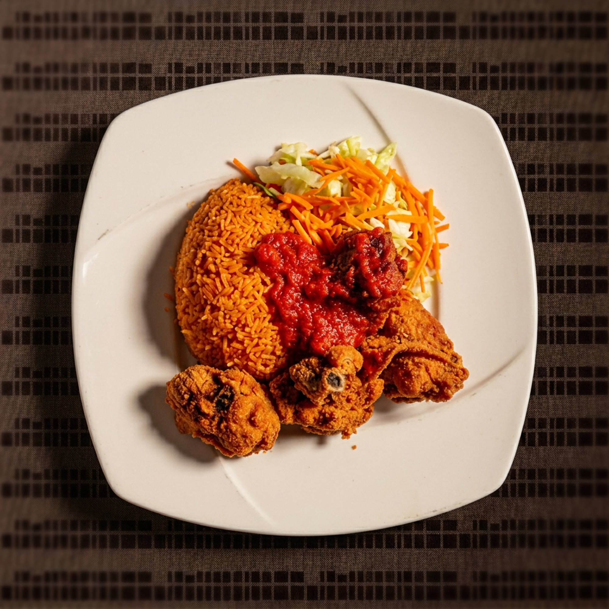 Jollof Rice with Salad