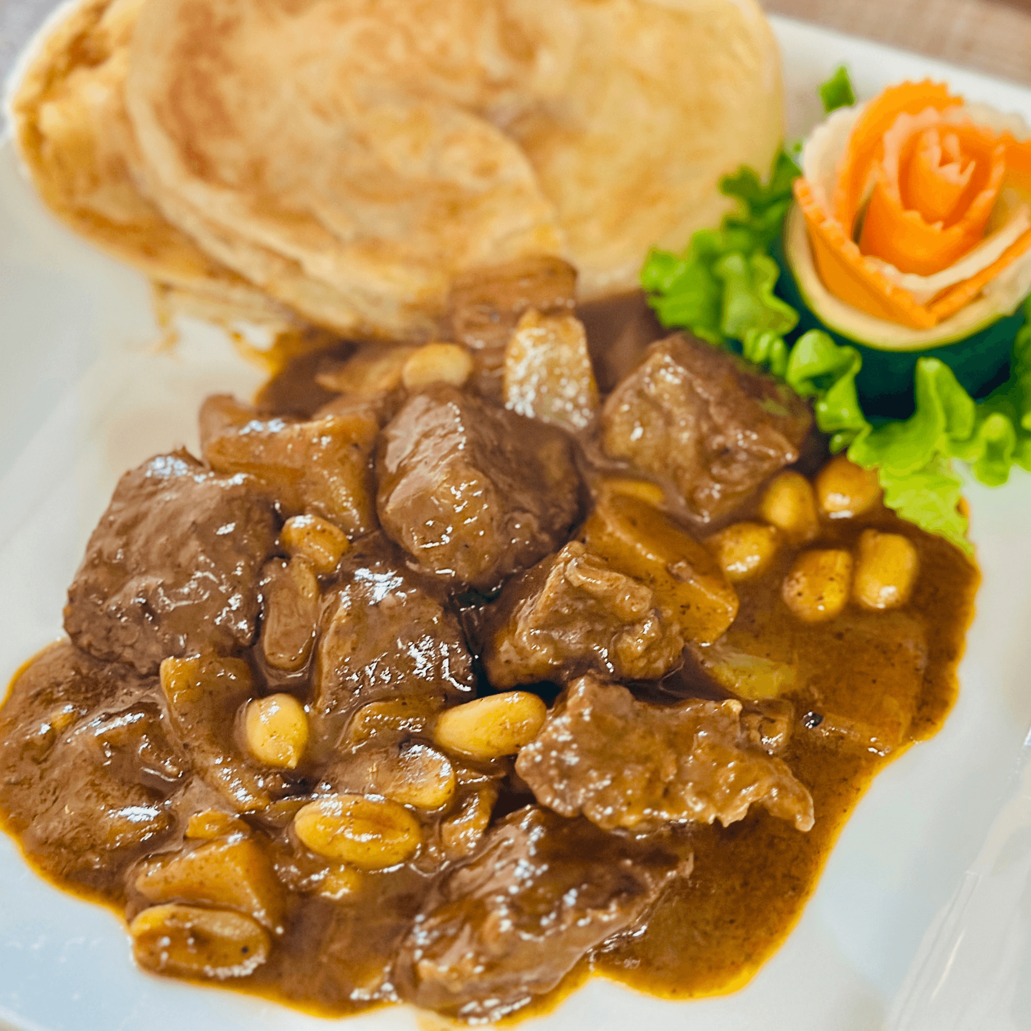 Beef Brisket Massaman w Roti
